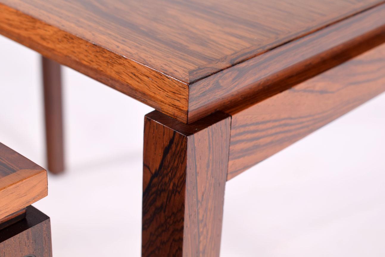 Danish Modern Rosewood Nesting Tables by Fabian 9