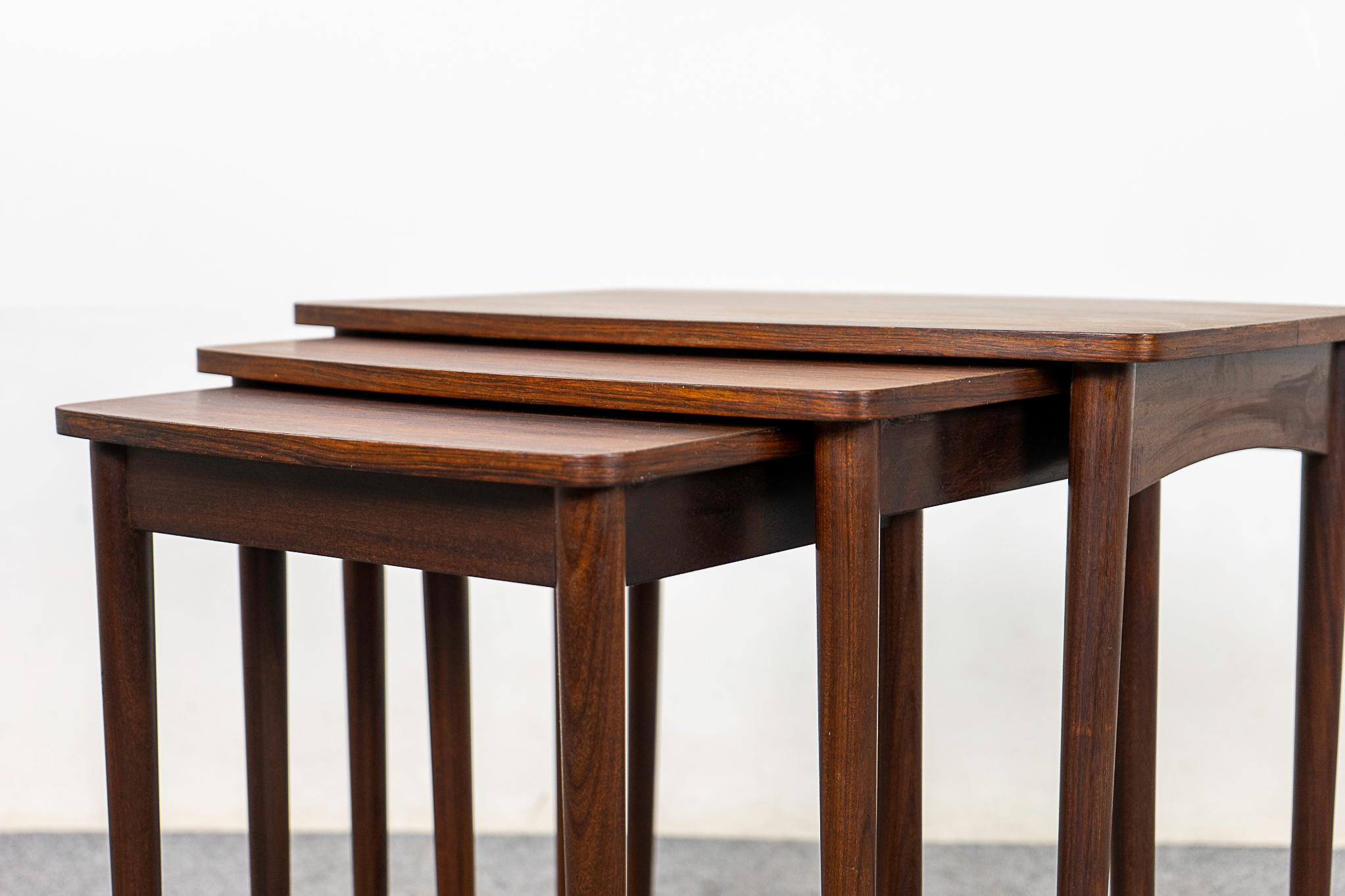 Mid-20th Century Danish Modern Rosewood Nesting Tables