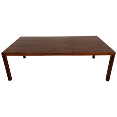 Danish Modern Rosewood Parsons Dining Room Table