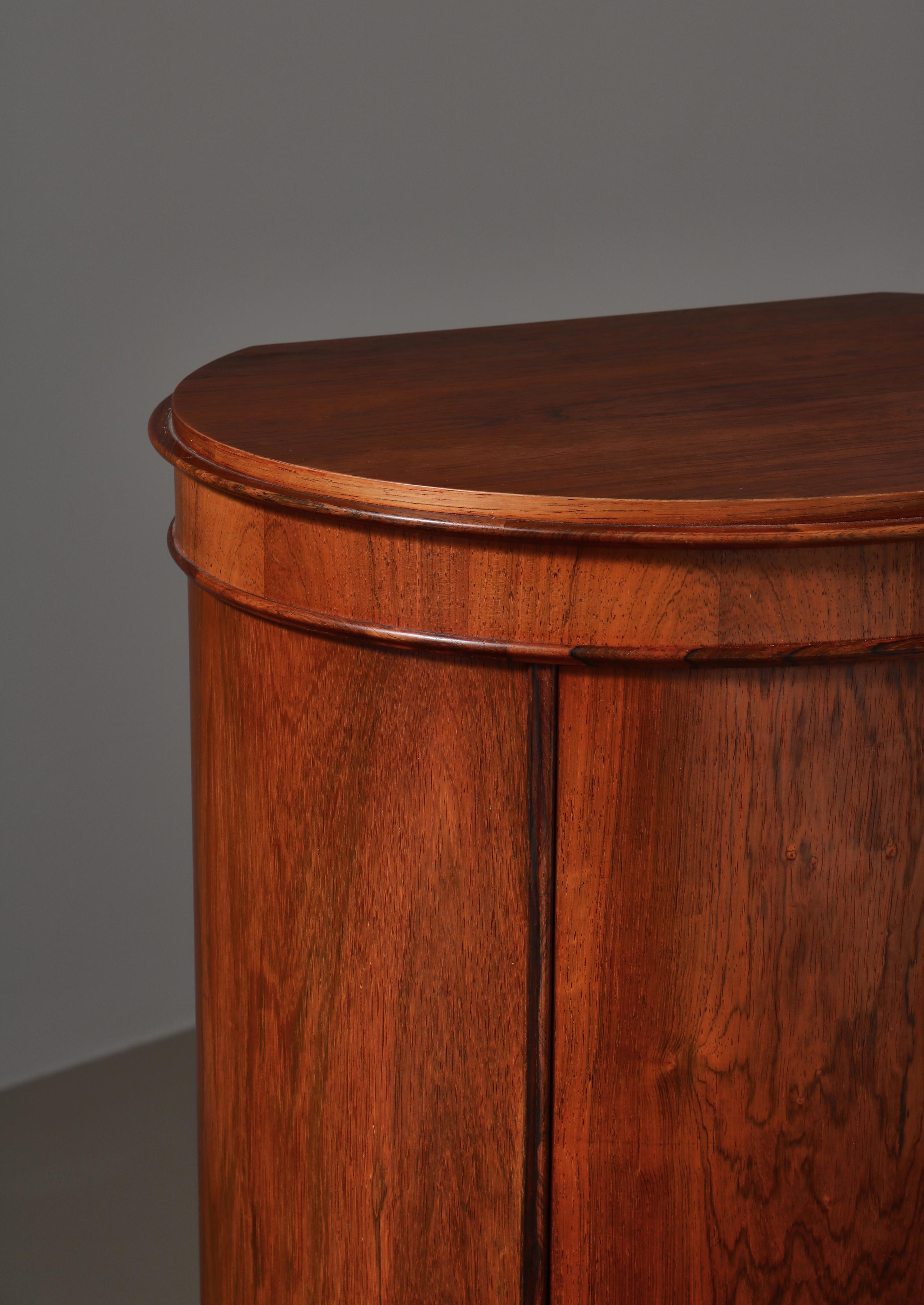 Danish Modern Rosewood Pedestal Cabinet by Johannes Sorth, Denmark, 1966 For Sale 6