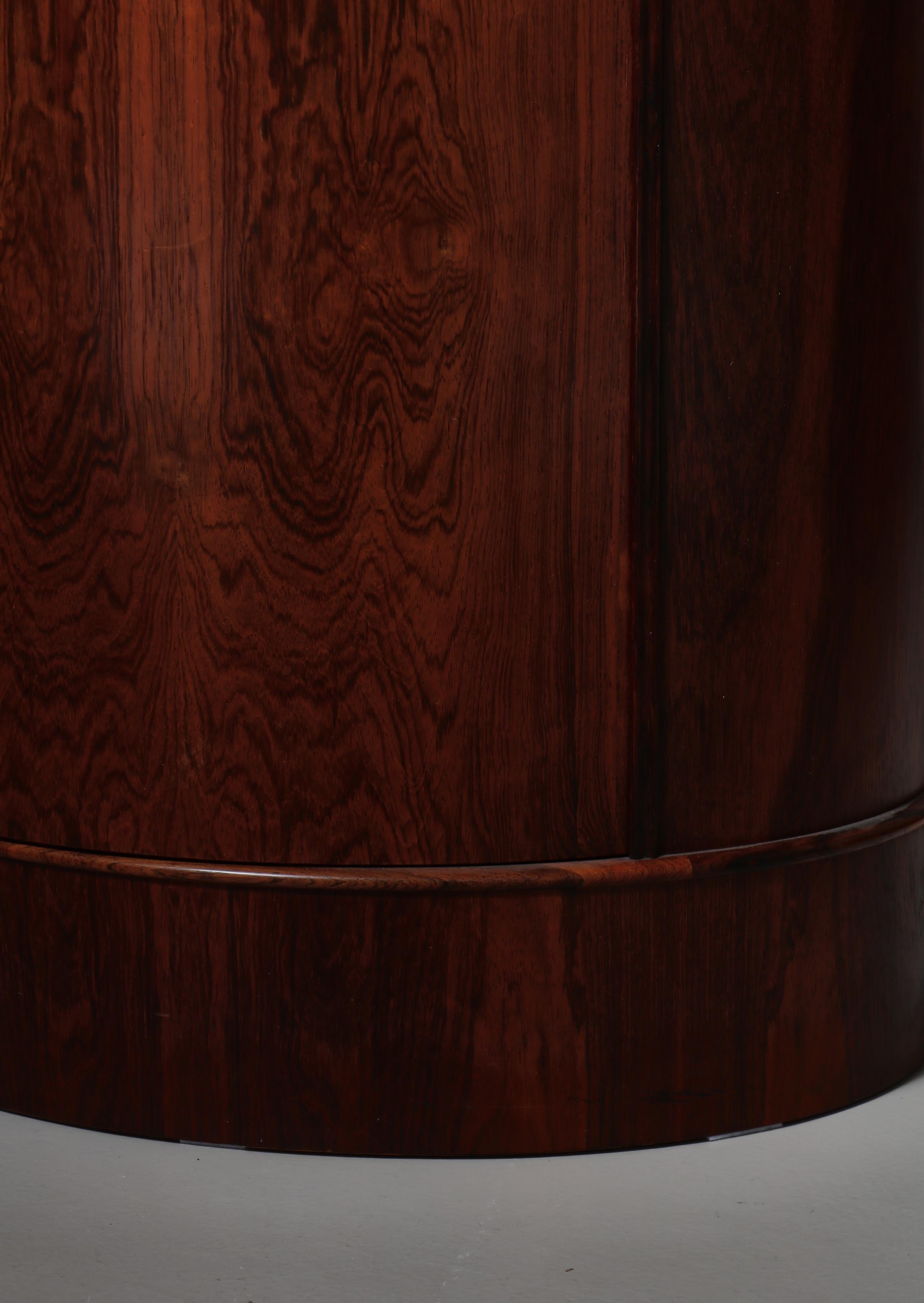Danish Modern Rosewood Pedestal Cabinet by Johannes Sorth, Denmark, 1966 For Sale 11