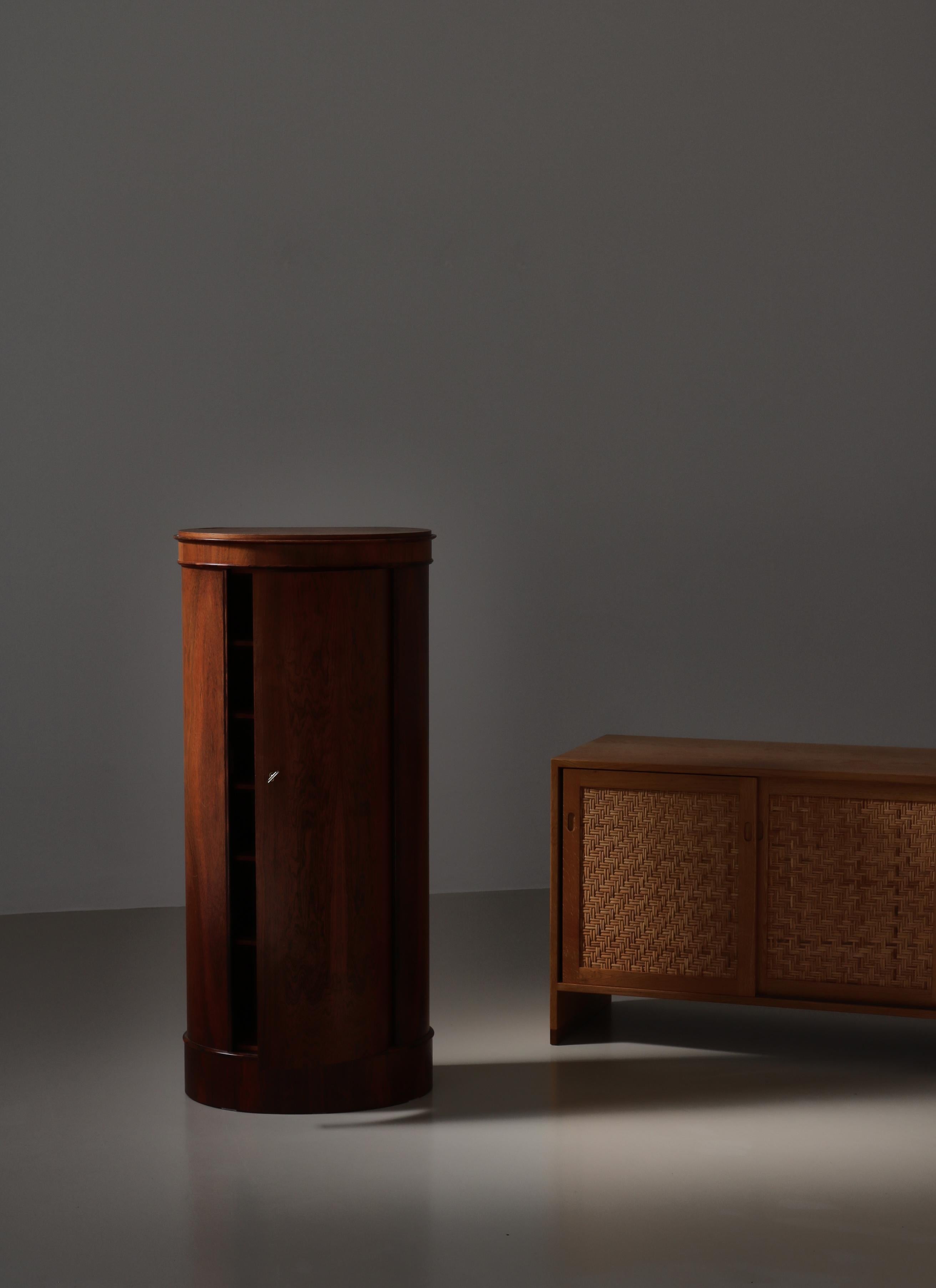 Danish Modern Rosewood Pedestal Cabinet by Johannes Sorth, Denmark, 1966 For Sale 14