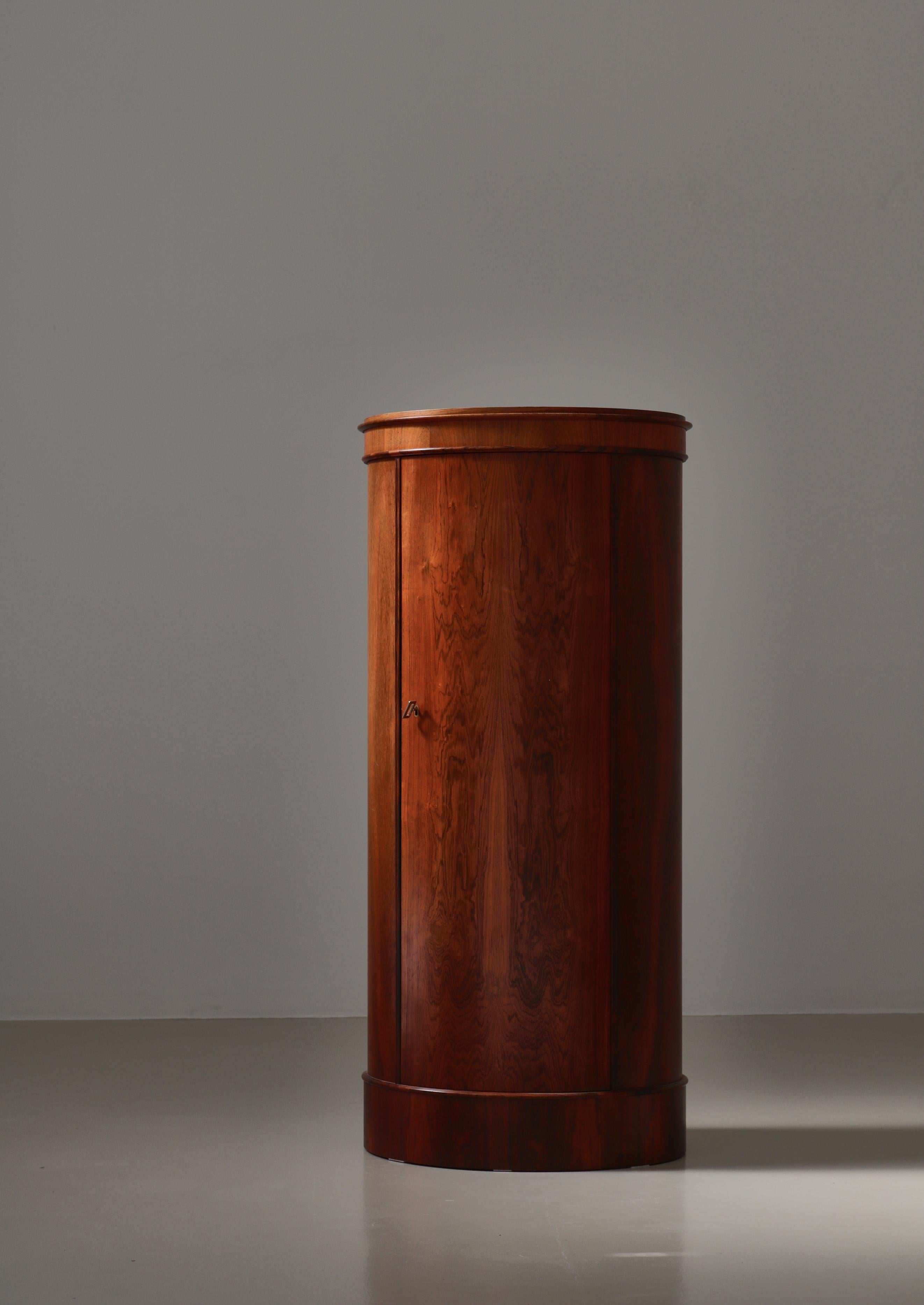 Scandinavian Modern Danish Modern Rosewood Pedestal Cabinet by Johannes Sorth, Denmark, 1966 For Sale