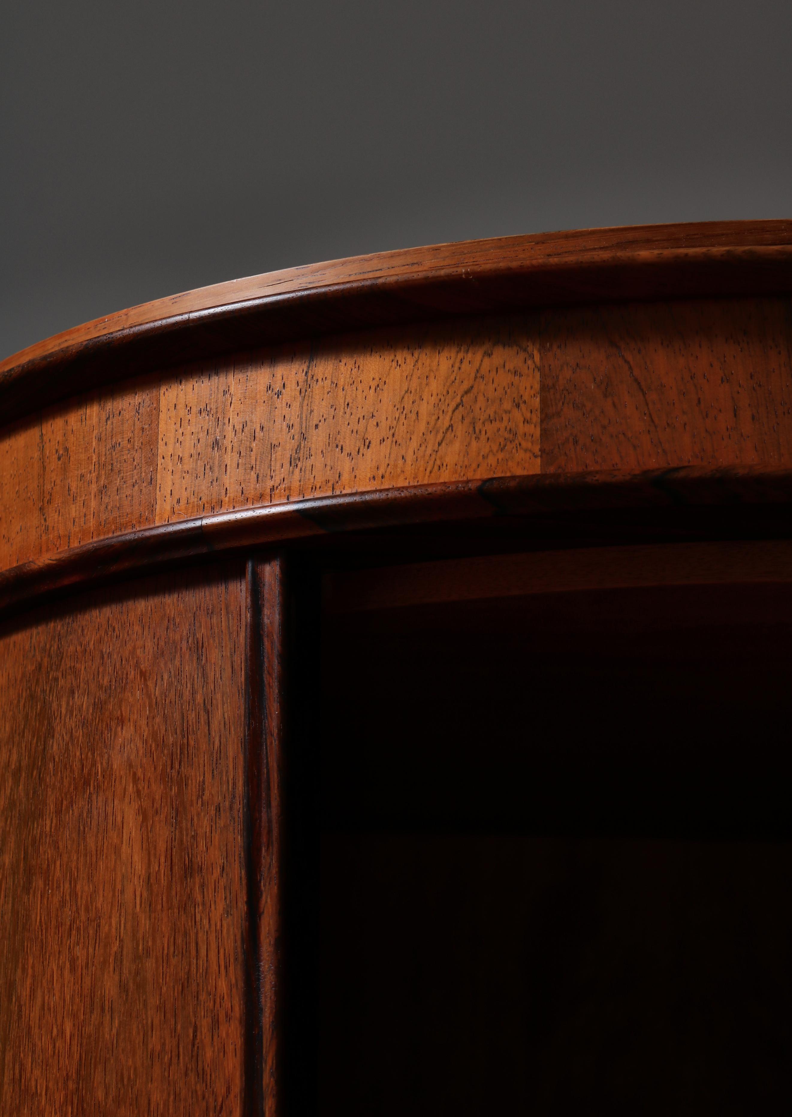 Danish Modern Rosewood Pedestal Cabinet by Johannes Sorth, Denmark, 1966 For Sale 3