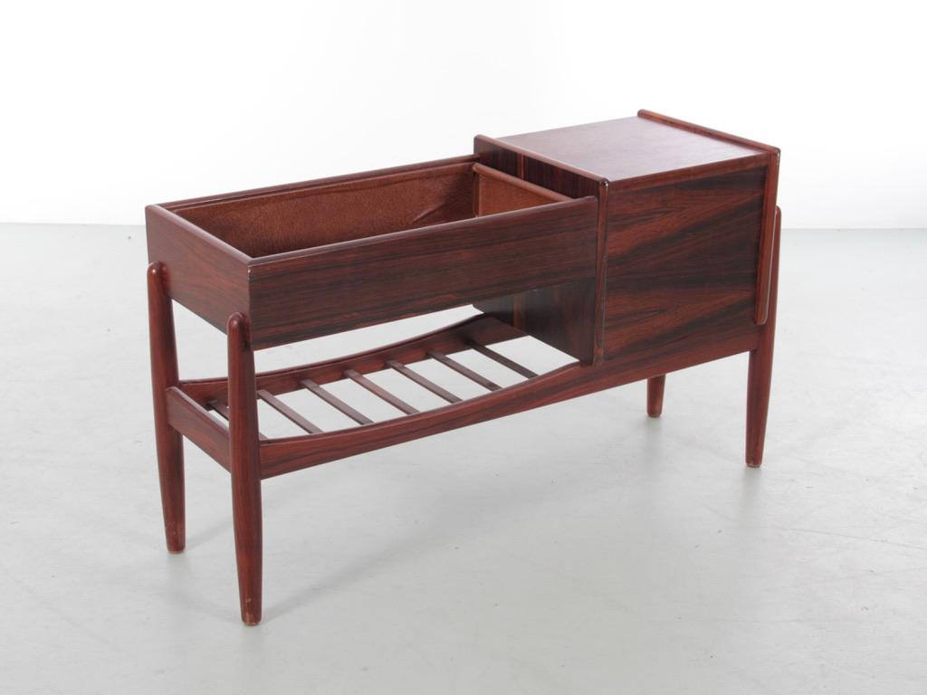 Danish modern rosewood planter table by Arne Wahl Iversen.

