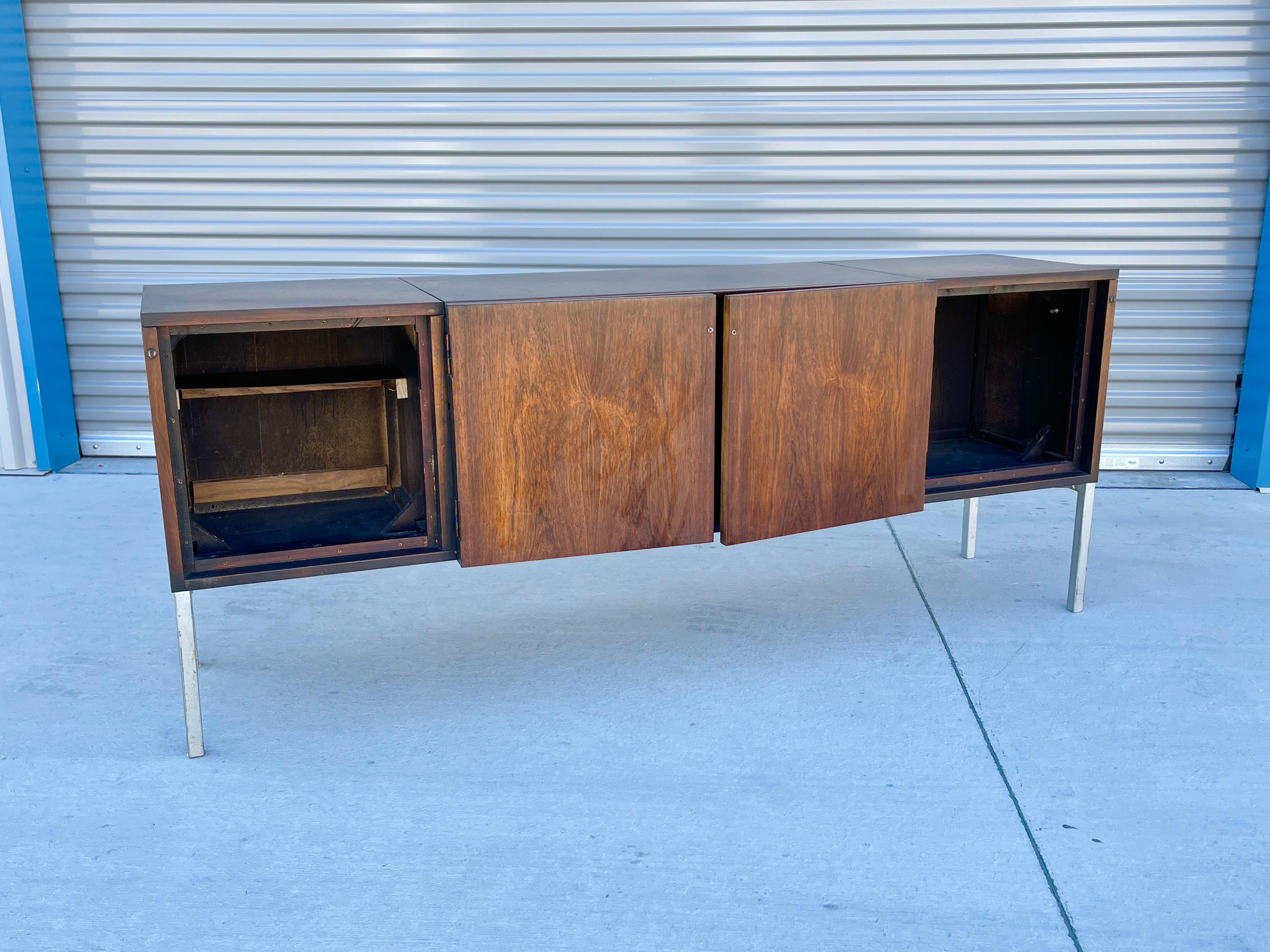 Danish Modern Rosewood Record Credenza For Sale 4