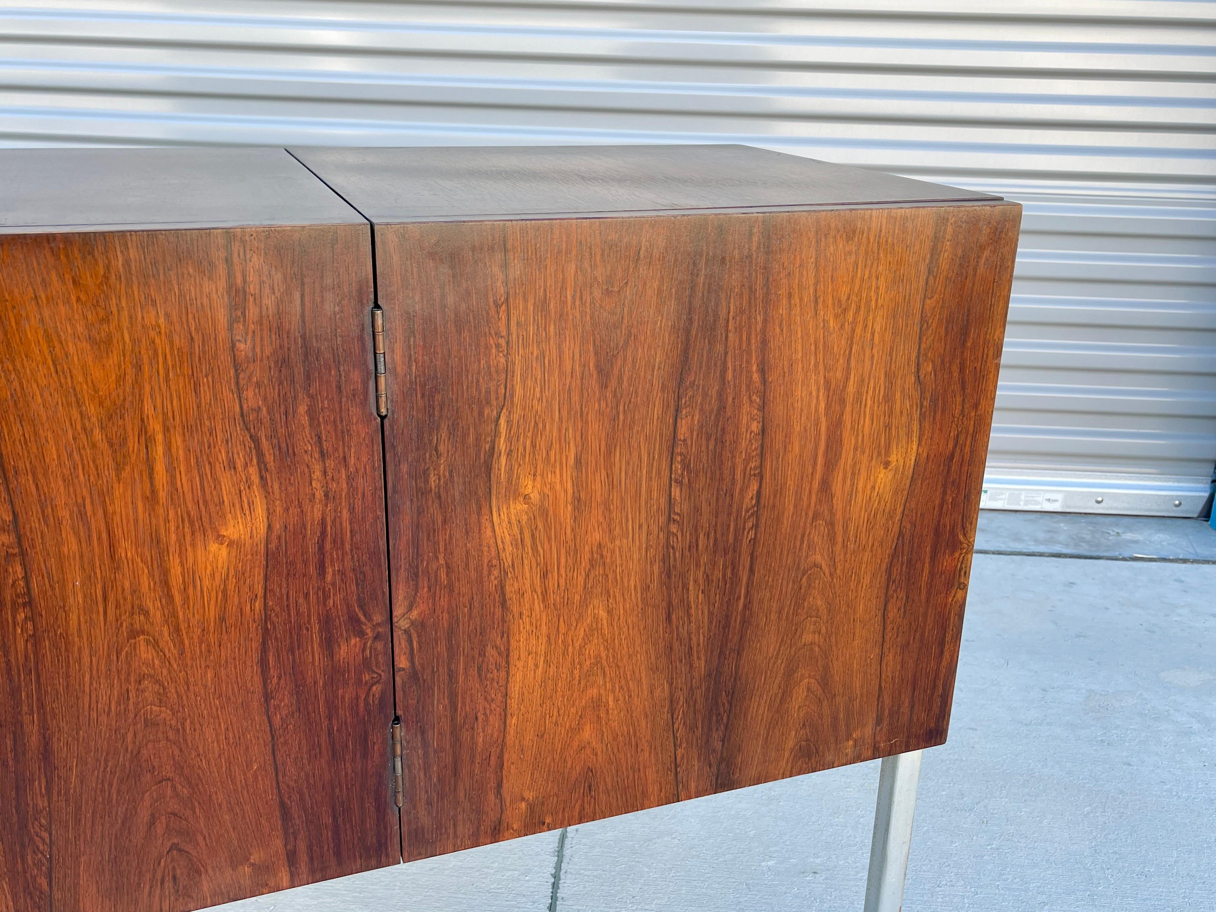 Danish Modern Rosewood Record Credenza For Sale 3