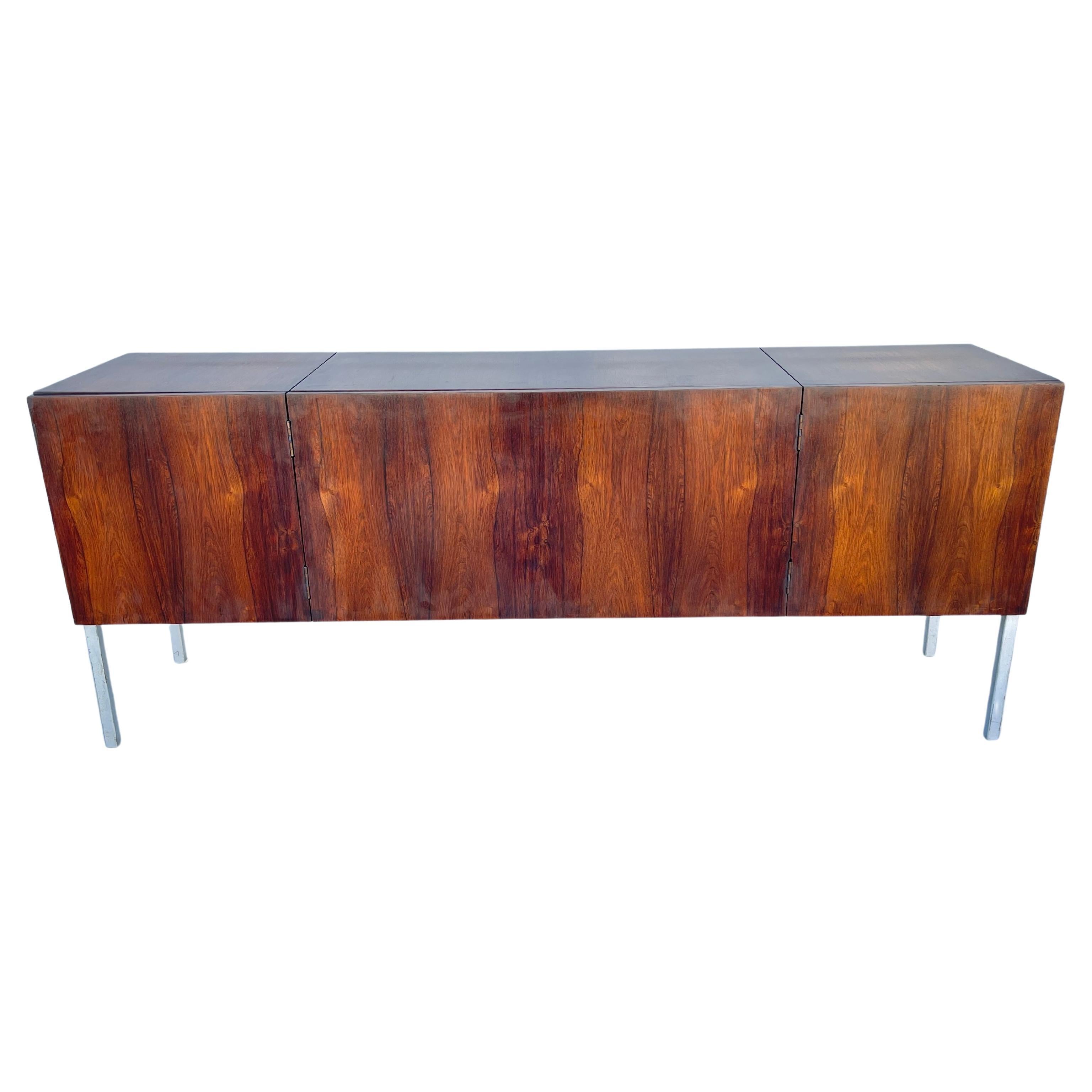 Danish Modern Rosewood Record Credenza For Sale