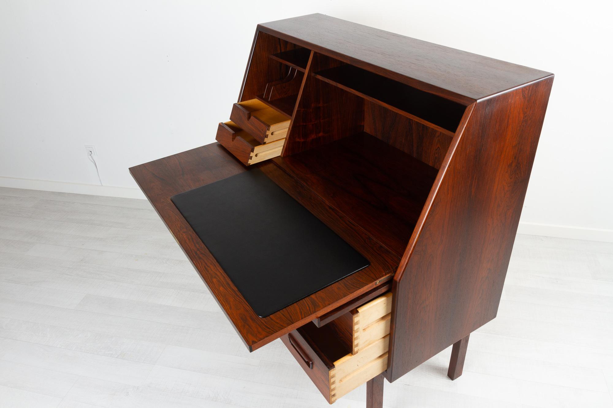 Danish Modern Rosewood Secretary Desk by Arne Wahl Iversen, 1960s 5