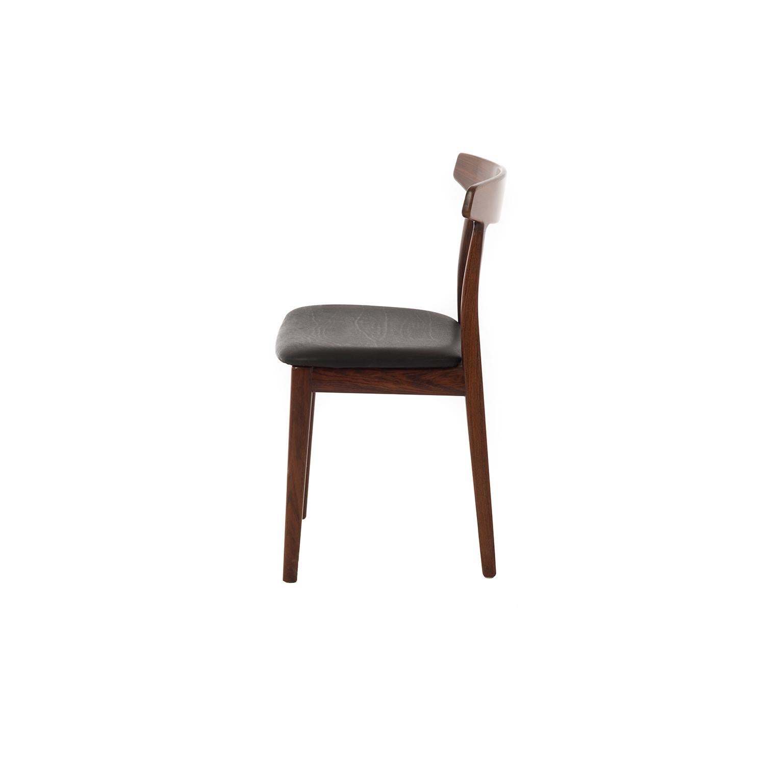 Scandinavian Modern Danish Modern Rosewood By H. Kjaernulf  Side Chair For Sale