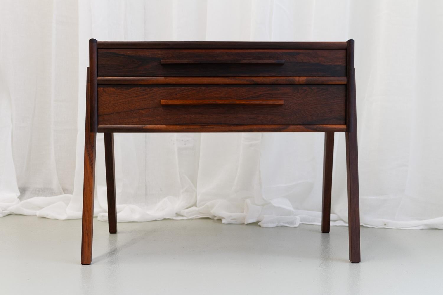 Danish Modern Rosewood Side Table, 1960s. 6
