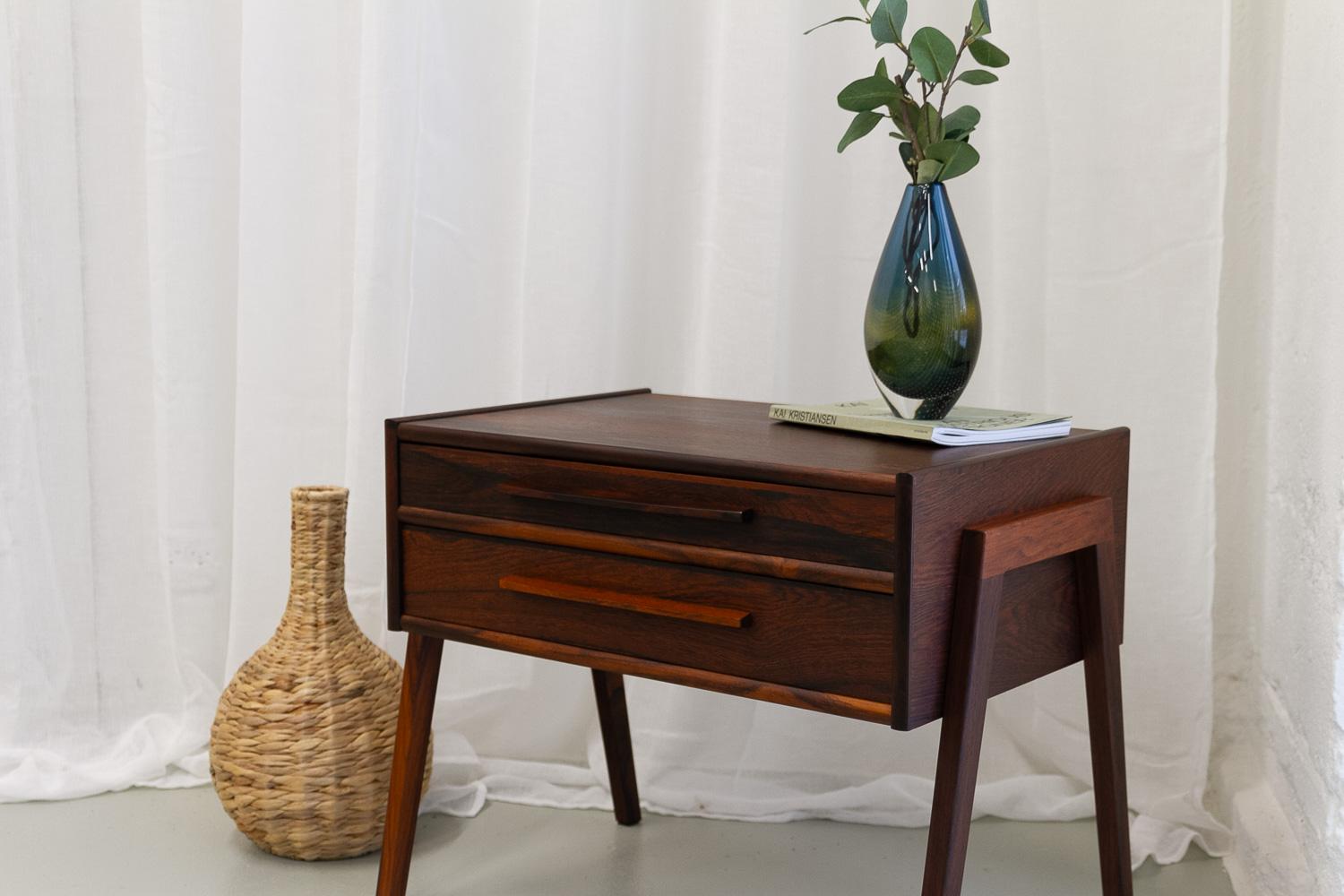 Danish Modern Rosewood Side Table, 1960s. For Sale 9