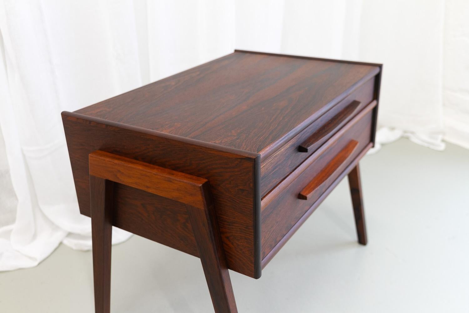 Scandinavian Modern Danish Modern Rosewood Side Table, 1960s. For Sale