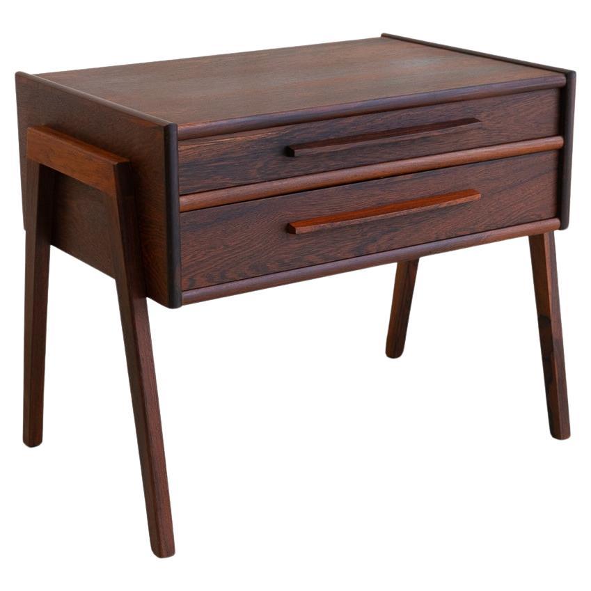 Danish Modern Rosewood Side Table, 1960s. For Sale