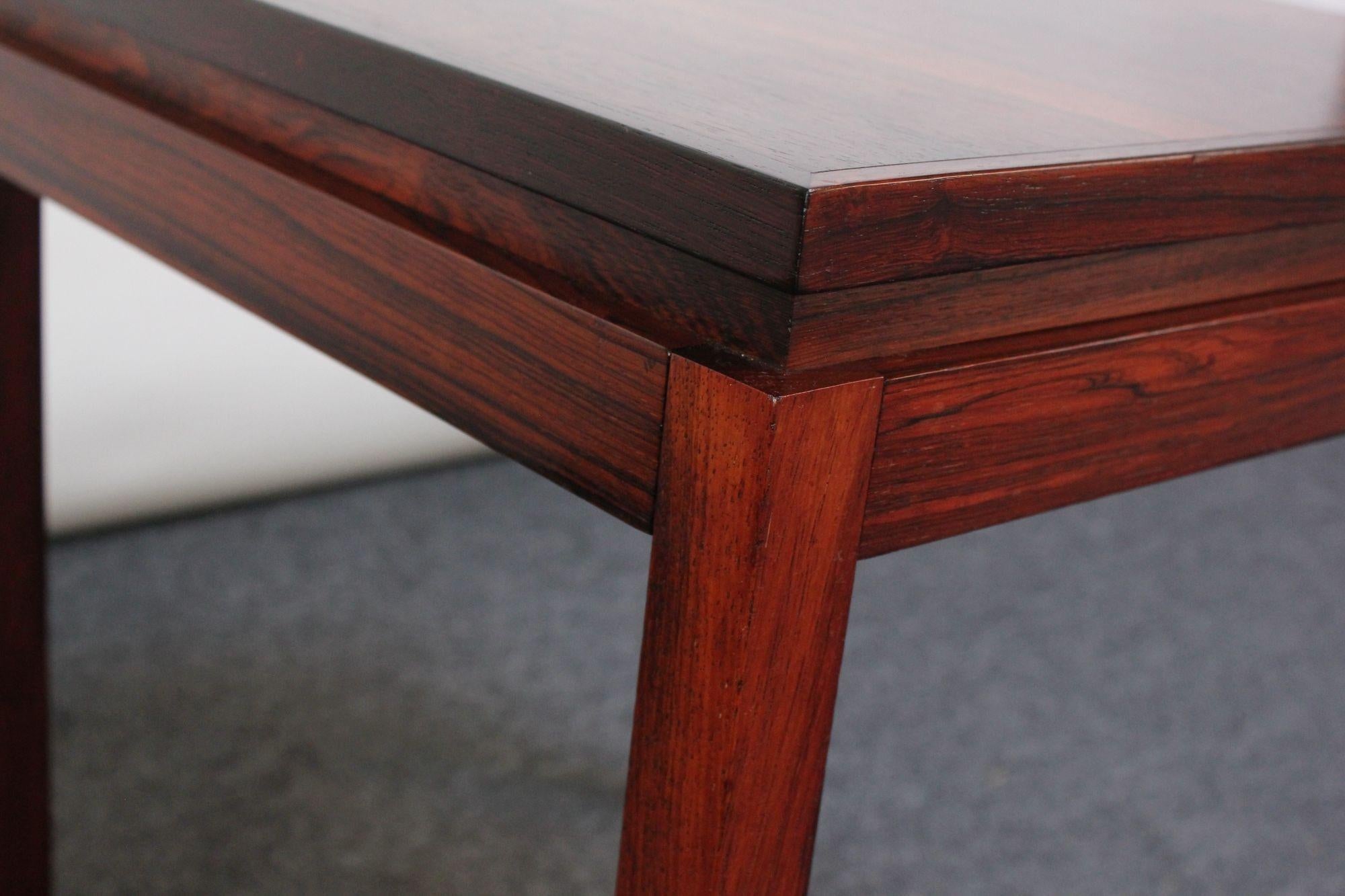 Danish Modern Rosewood Side Table by Poul Hundevad for Fabian 3