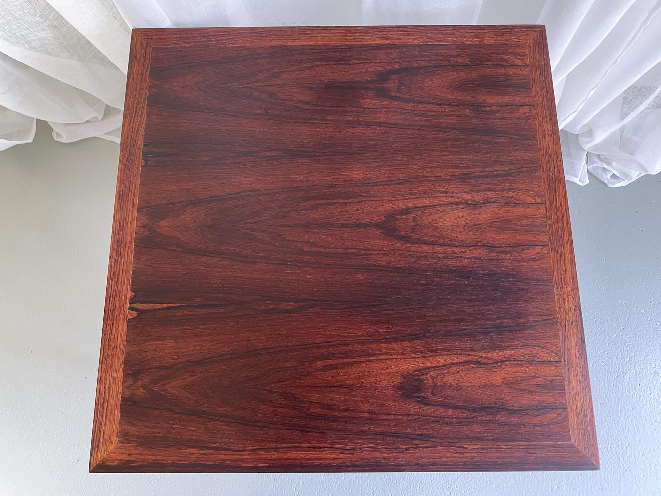 Danish Modern Rosewood Side Table by Rud Thygesen for Heltborg Møbler, 1960s. For Sale 5