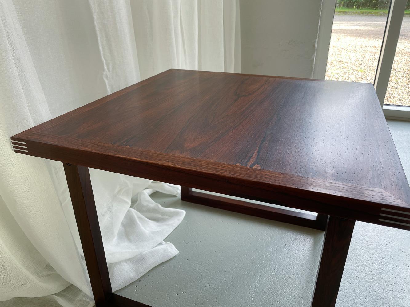 Danish Modern Rosewood Side Table by Rud Thygesen for Heltborg Møbler, 1960s. For Sale 7