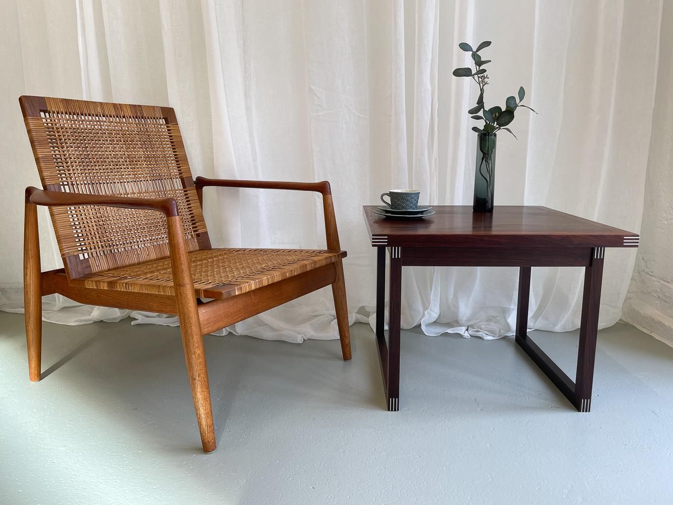Danish Modern Rosewood Side Table by Rud Thygesen for Heltborg Møbler, 1960s. For Sale 11