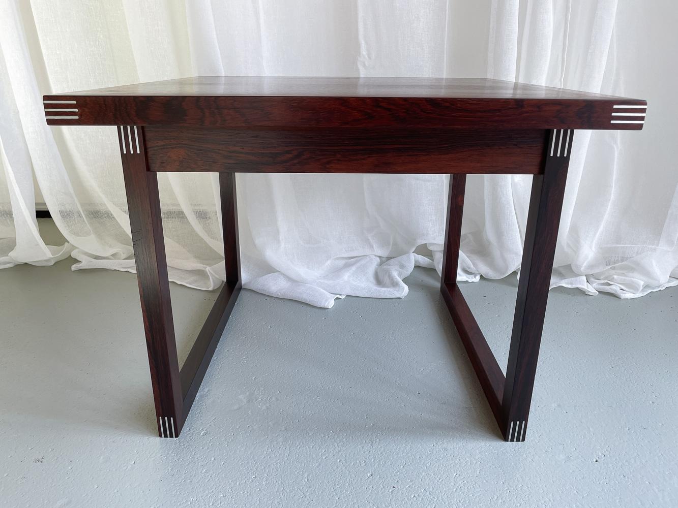 Danish Modern Rosewood Side Table by Rud Thygesen for Heltborg Møbler, 1960s. For Sale 4