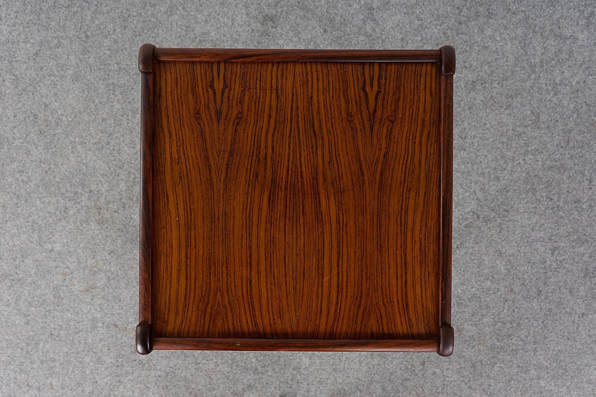 Scandinavian Modern Danish Modern Rosewood Side Table by Spottrup For Sale