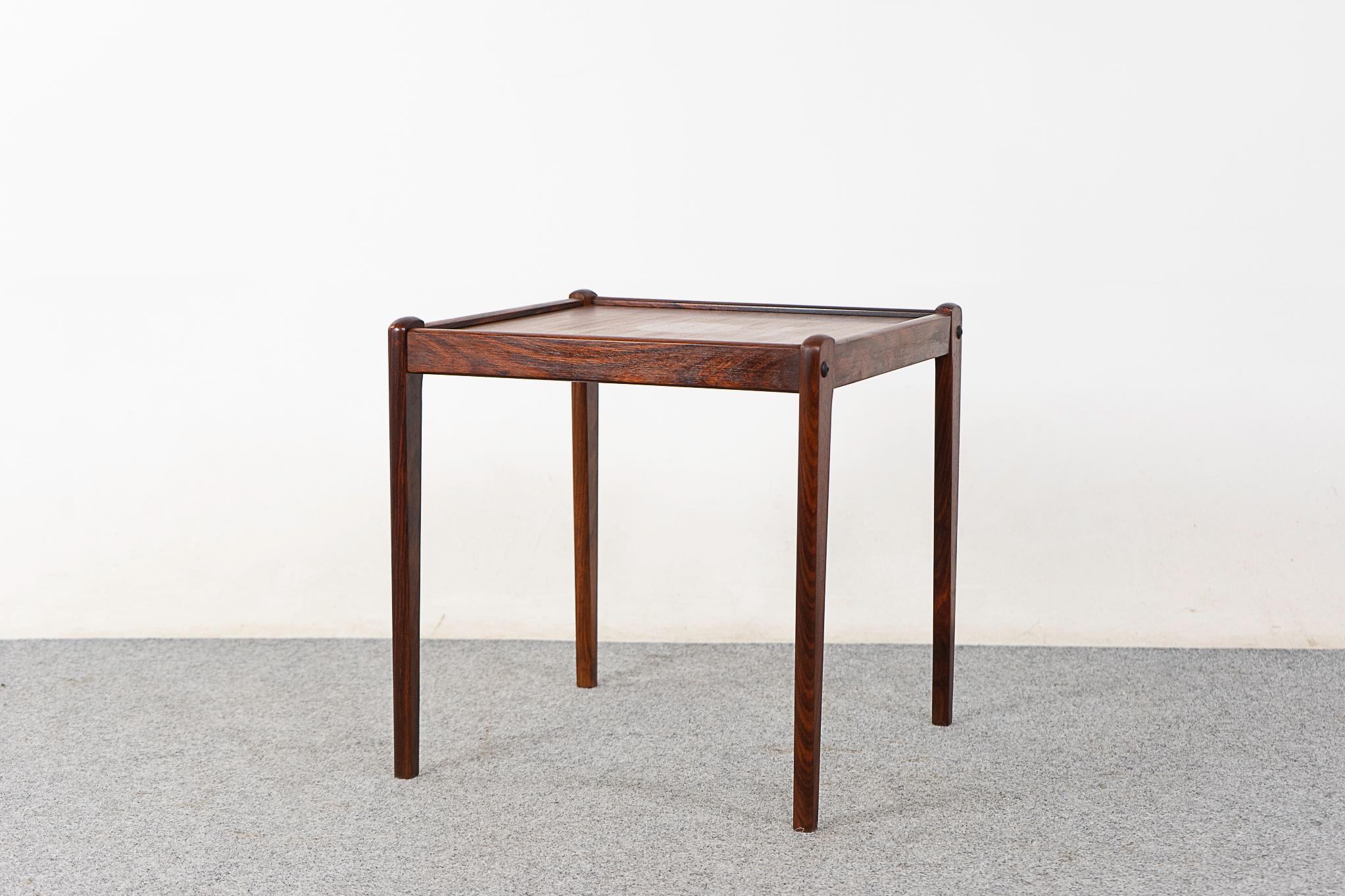 Danish Modern Rosewood Side Table by Spottrup In Good Condition For Sale In VANCOUVER, CA