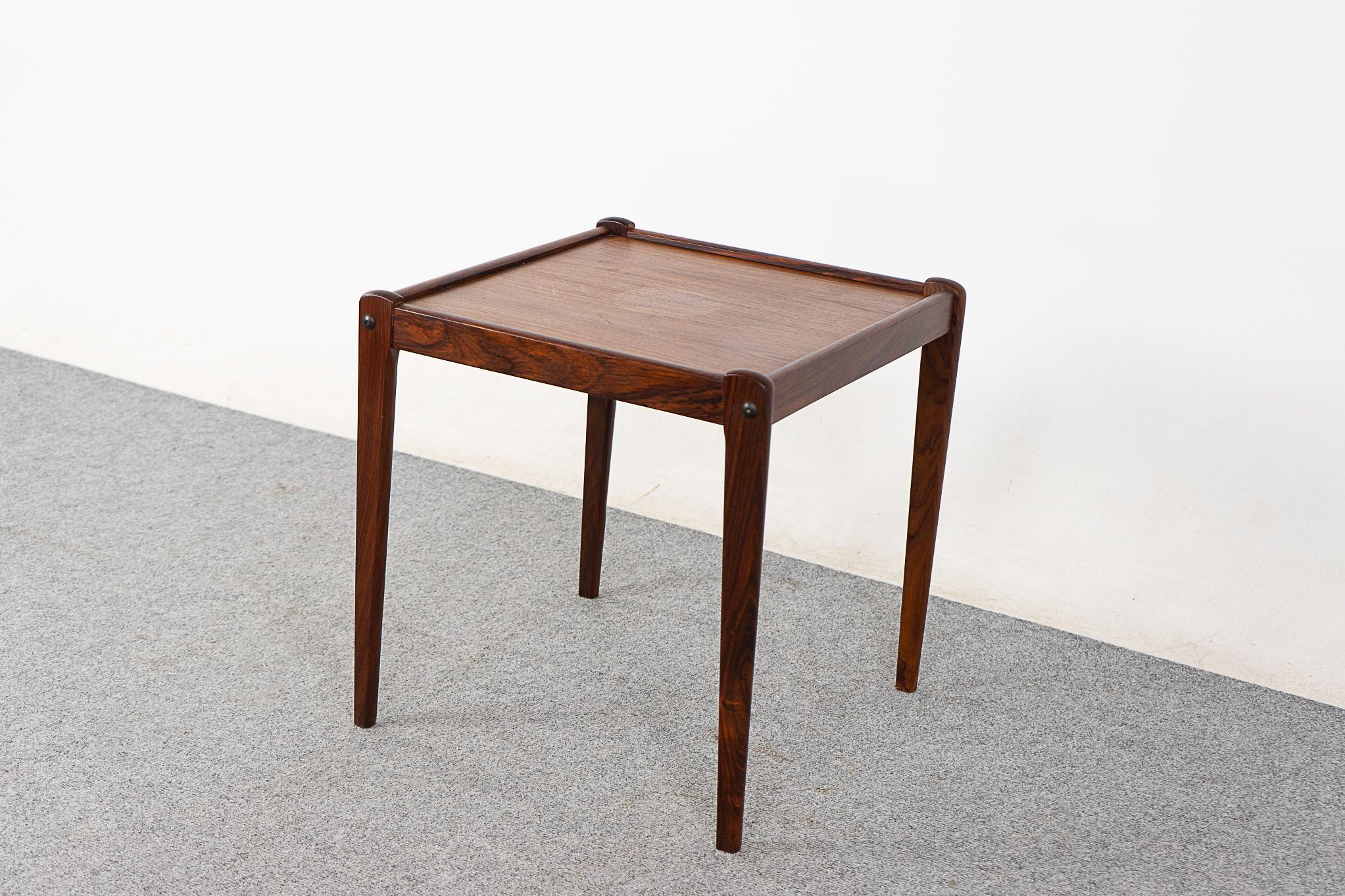 Mid-20th Century Danish Modern Rosewood Side Table by Spottrup For Sale