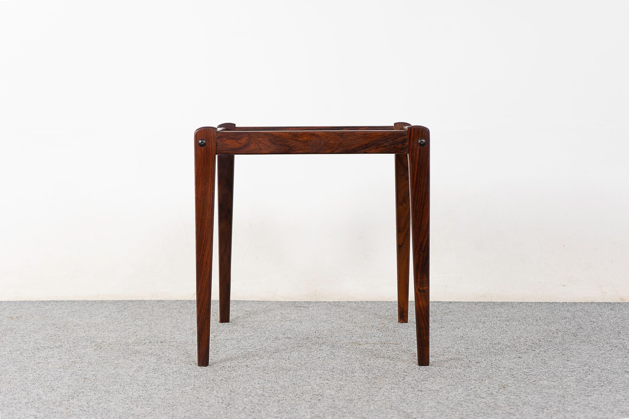 Hardwood Danish Modern Rosewood Side Table by Spottrup For Sale