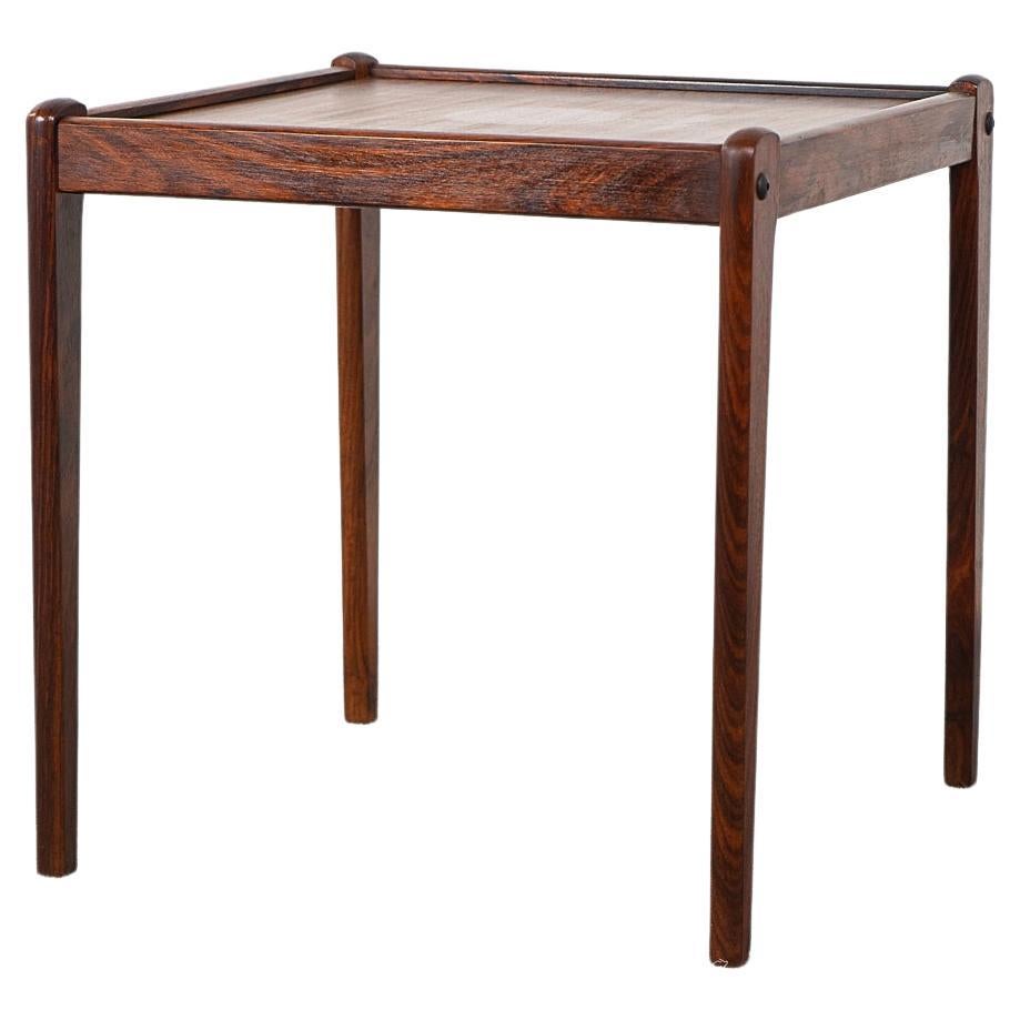 Danish Modern Rosewood Side Table by Spottrup For Sale