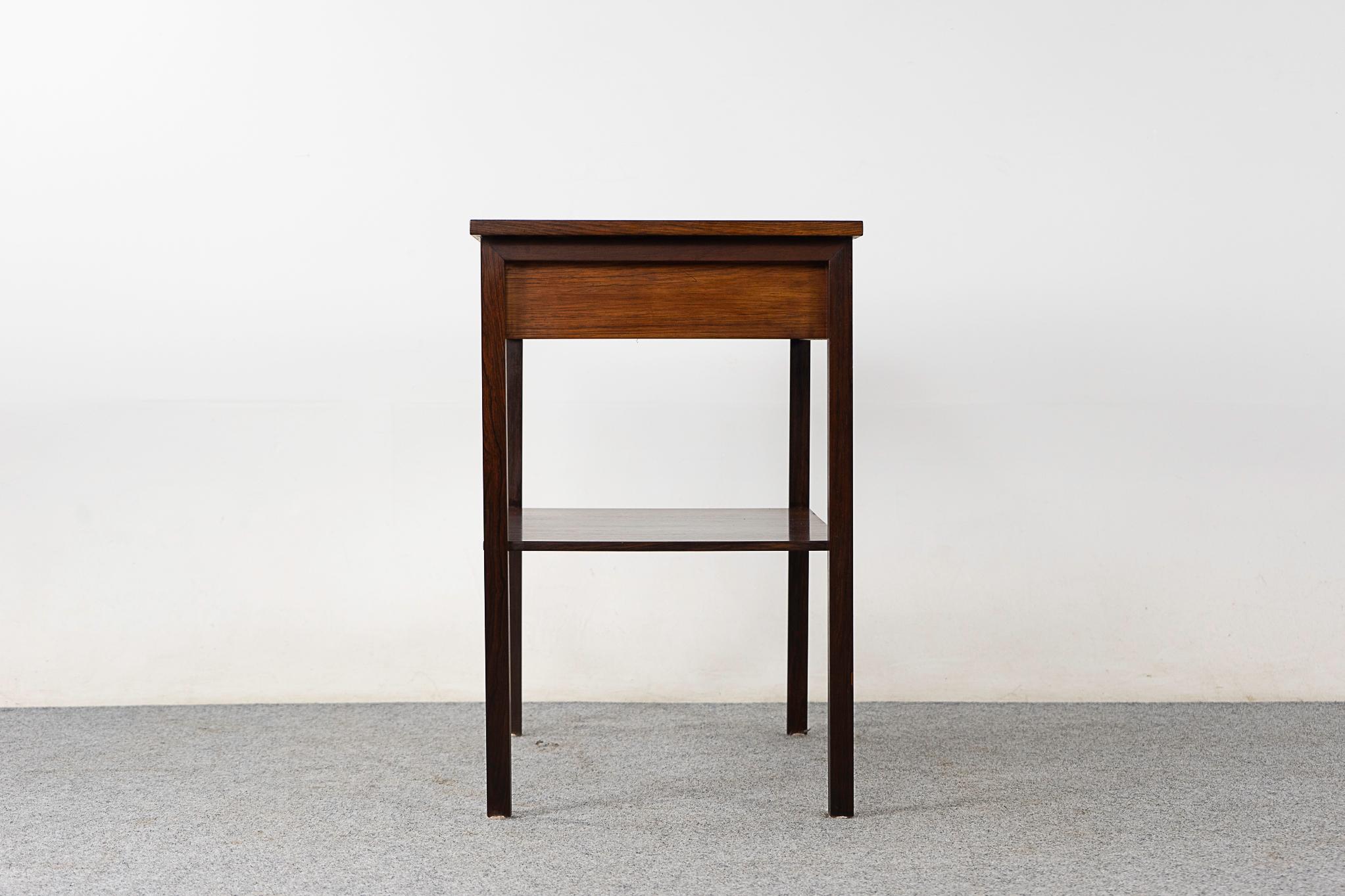 Danish Modern Rosewood Side Table For Sale 3