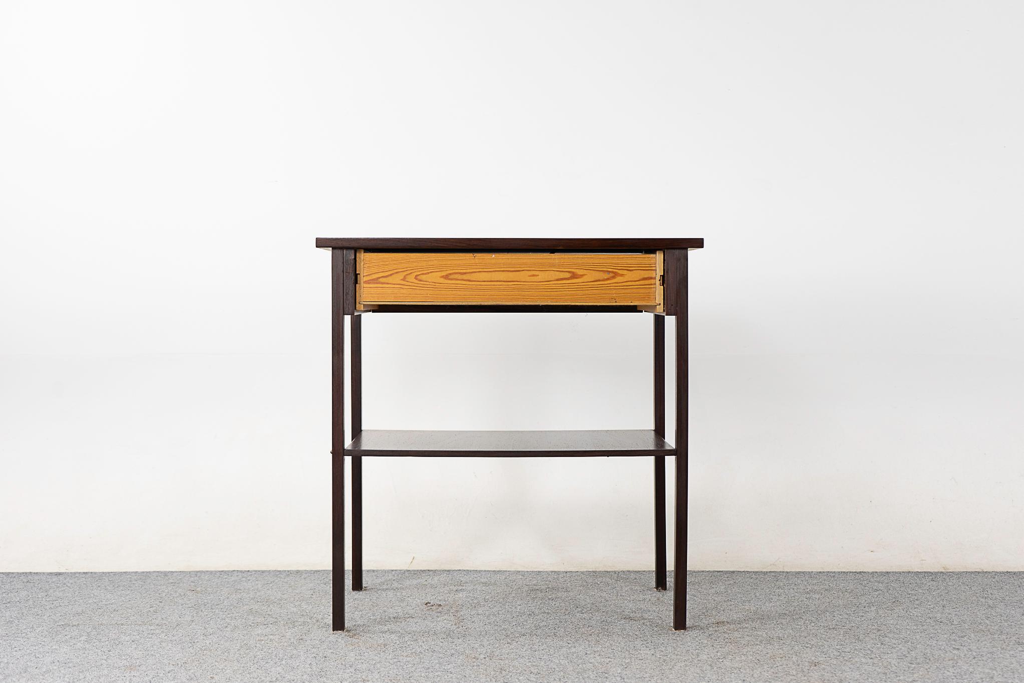 Danish Modern Rosewood Side Table For Sale 4