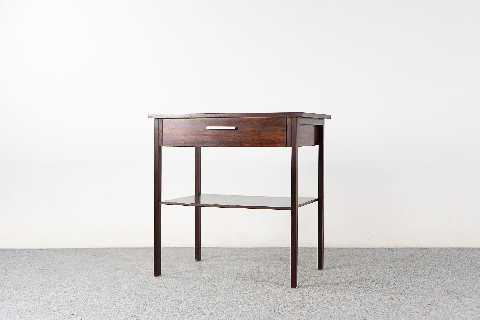 Scandinavian Modern Danish Modern Rosewood Side Table For Sale