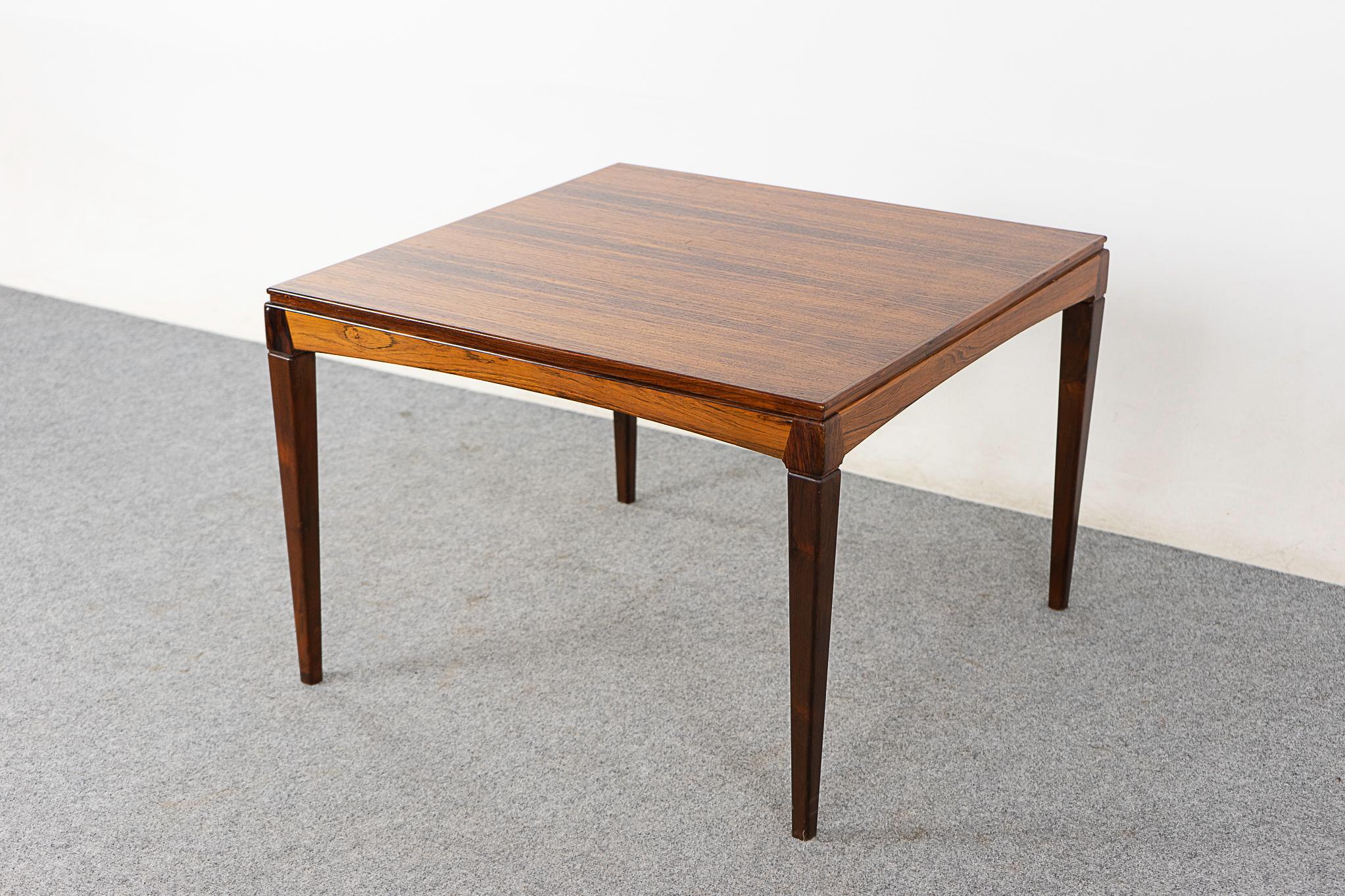 Mid-20th Century Danish Modern Rosewood Side Table For Sale