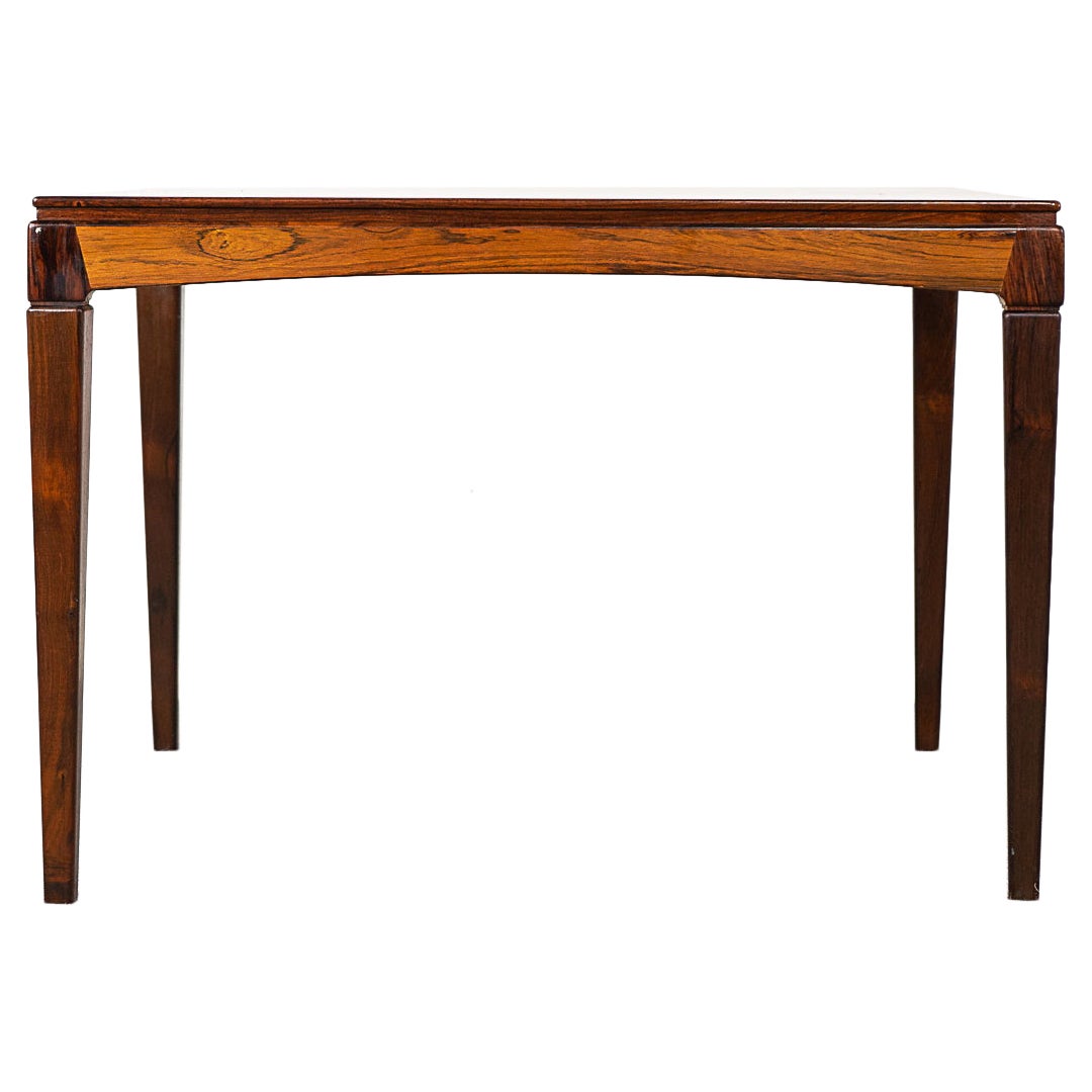 Table d'appoint danoise moderne en bois de rose