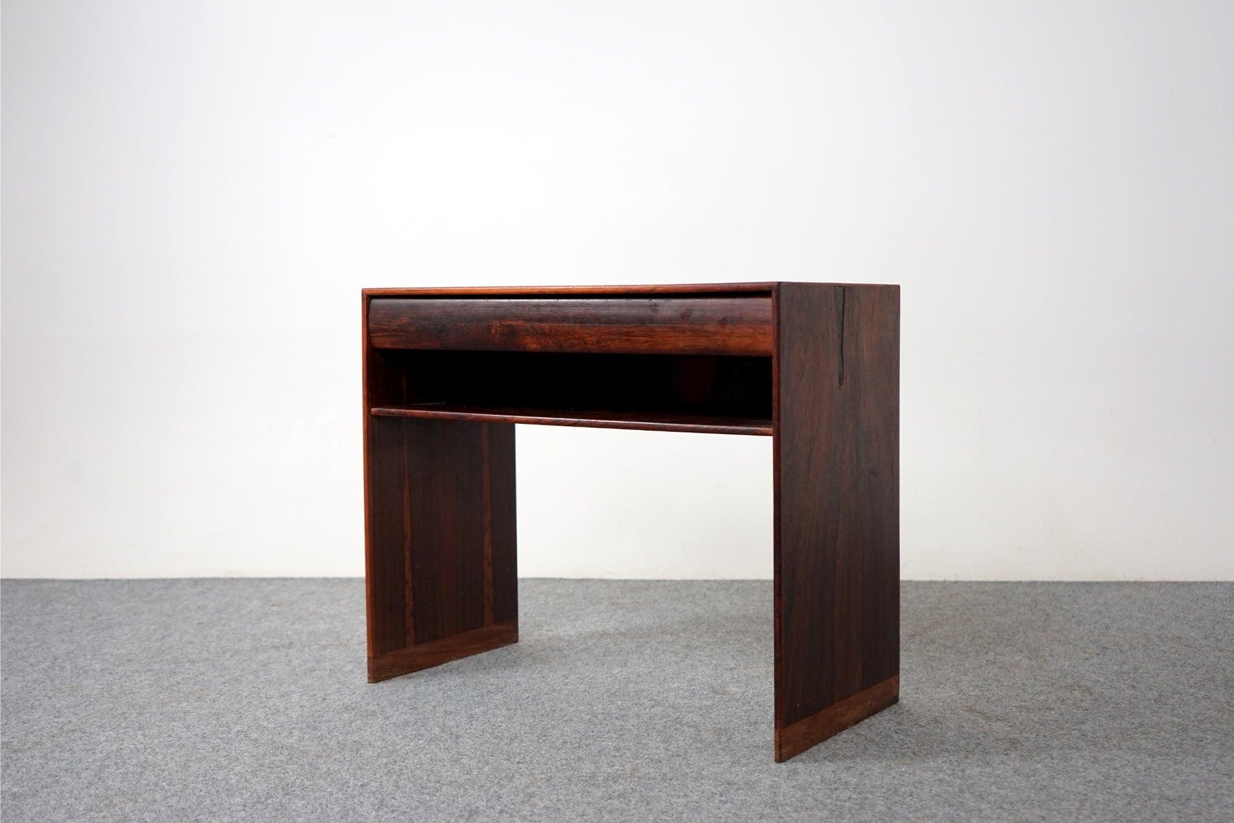 Danish Modern Rosewood Side Table with Drawer 2