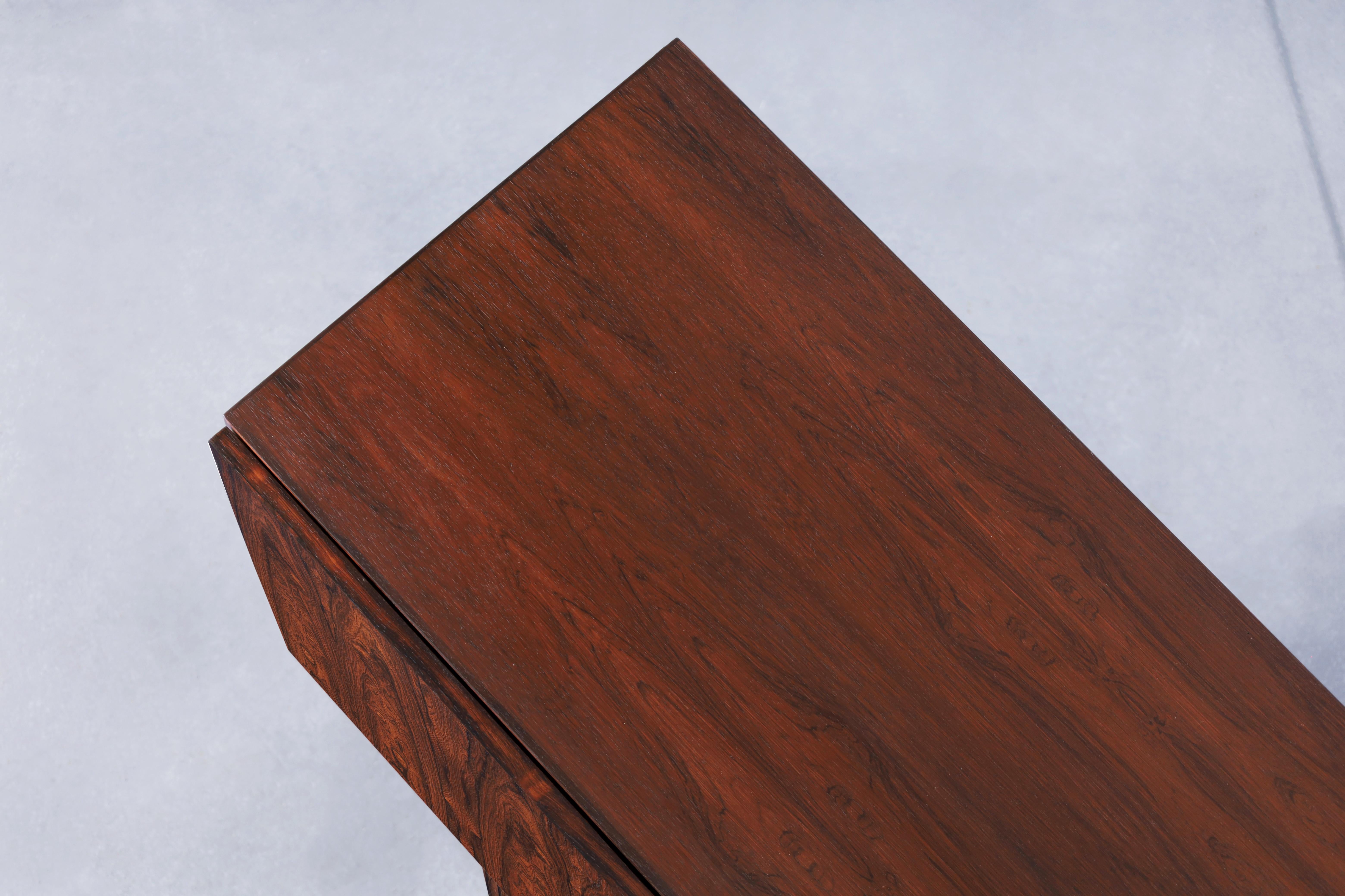 Danish Modern Rosewood Sideboard Attributed to Ib Kofod Larsen For Sale 8