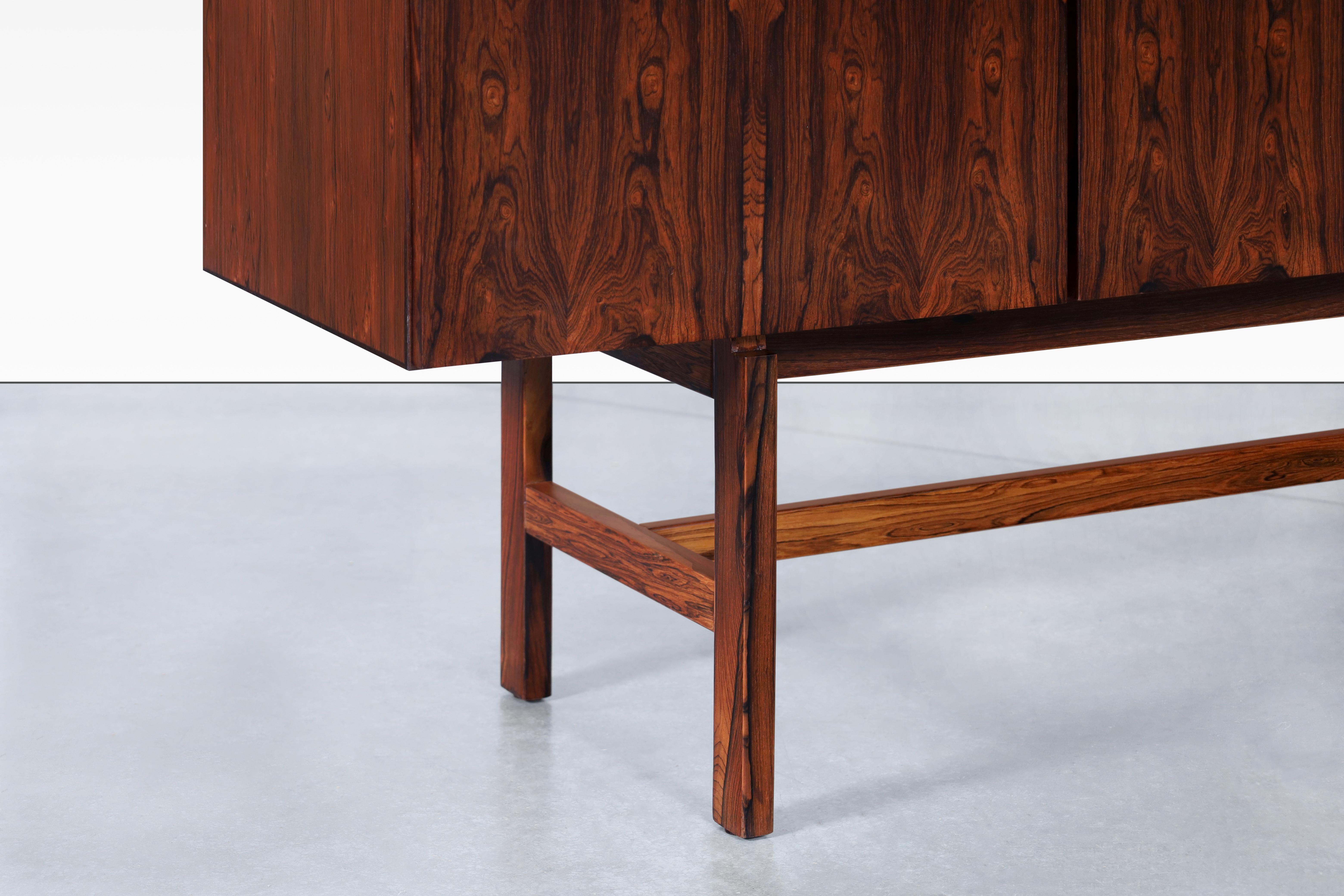 Danish Modern Rosewood Sideboard Attributed to Ib Kofod Larsen For Sale 2