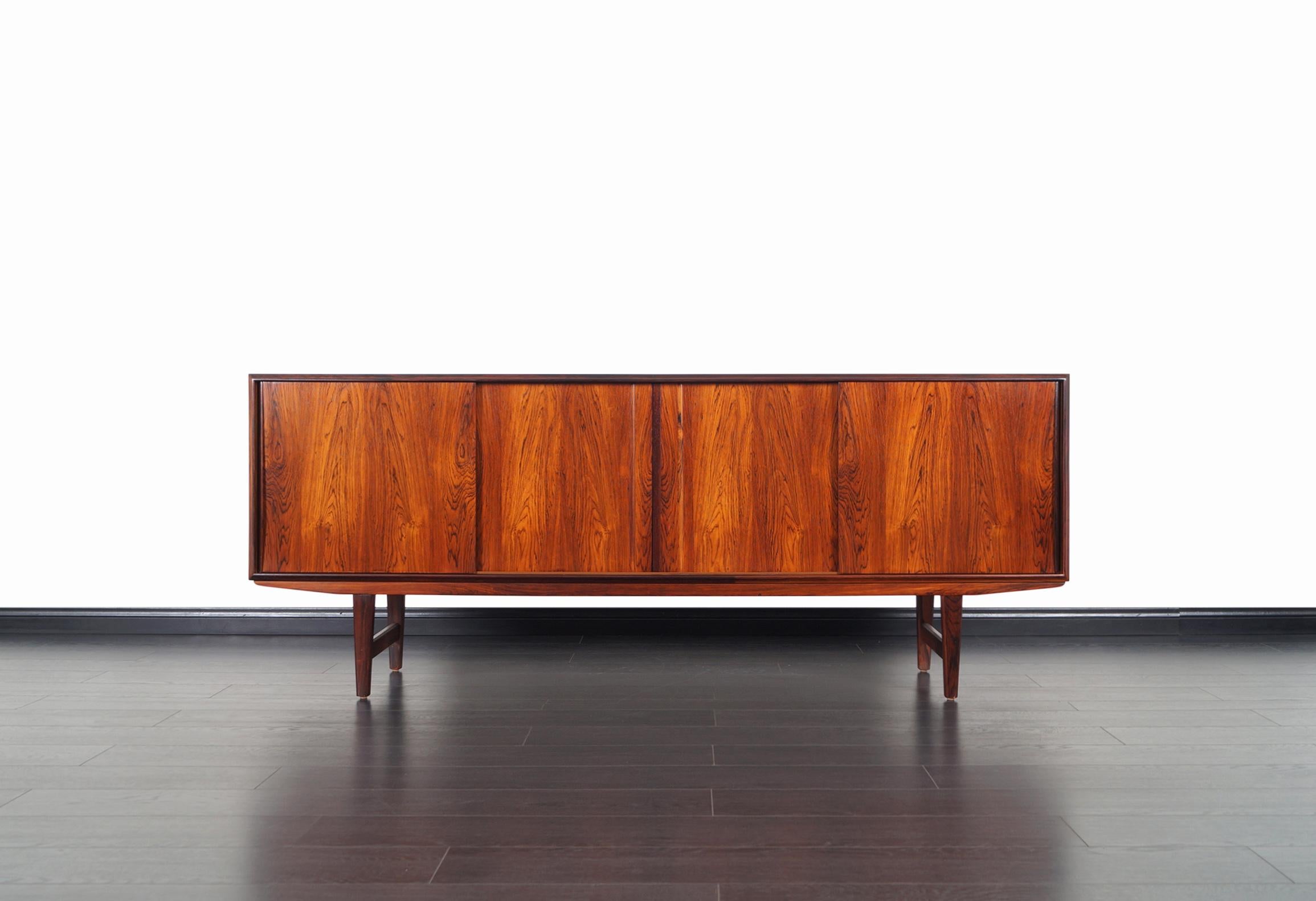Danish Modern Rosewood Sideboard by E.W. Bach In Excellent Condition In North Hollywood, CA