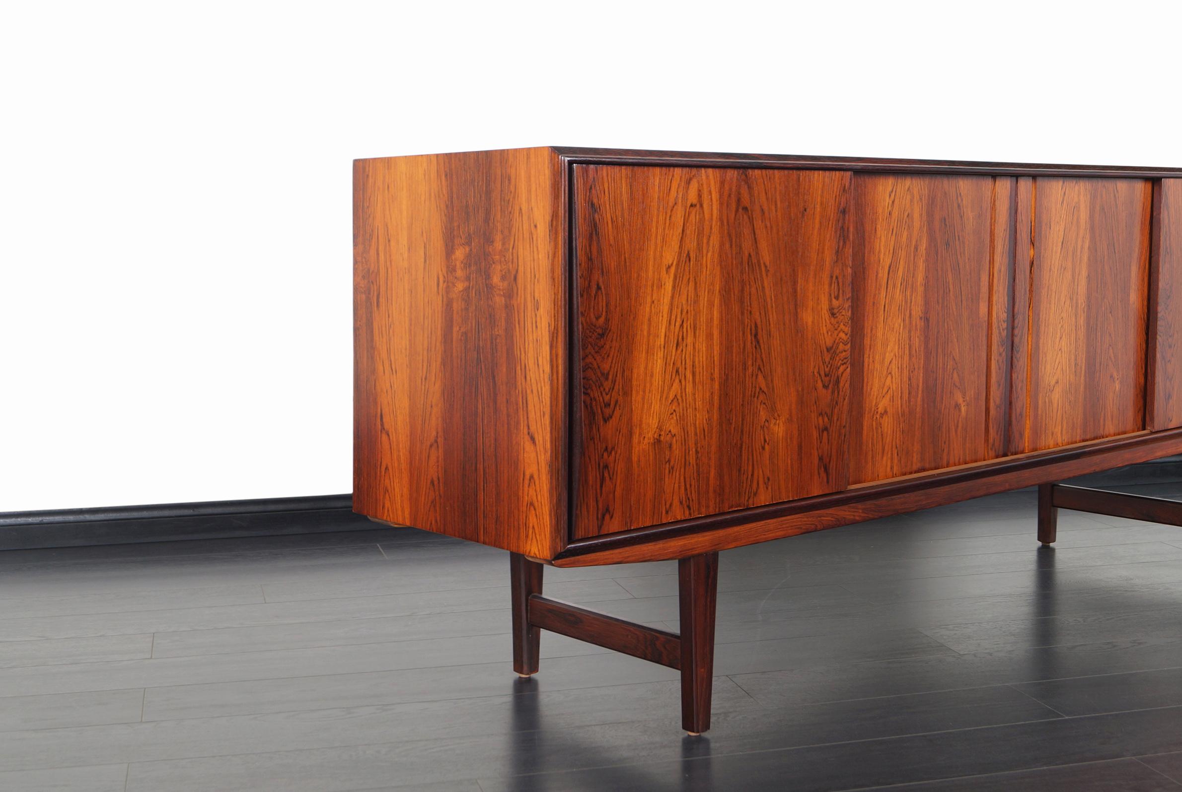 Mid-20th Century Danish Modern Rosewood Sideboard by E.W. Bach