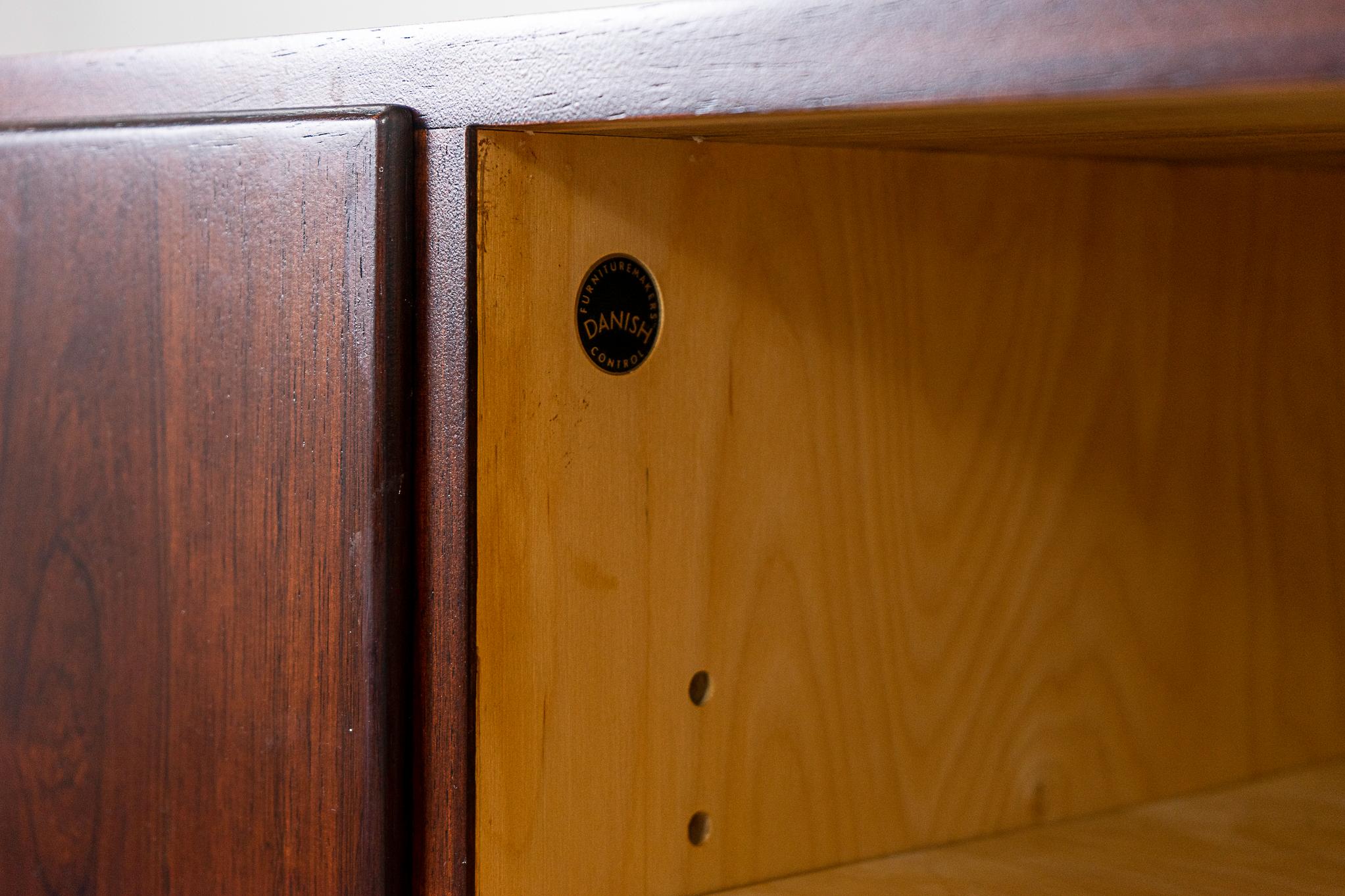 Hardwood Danish Modern Rosewood Sideboard by Hundevad For Sale
