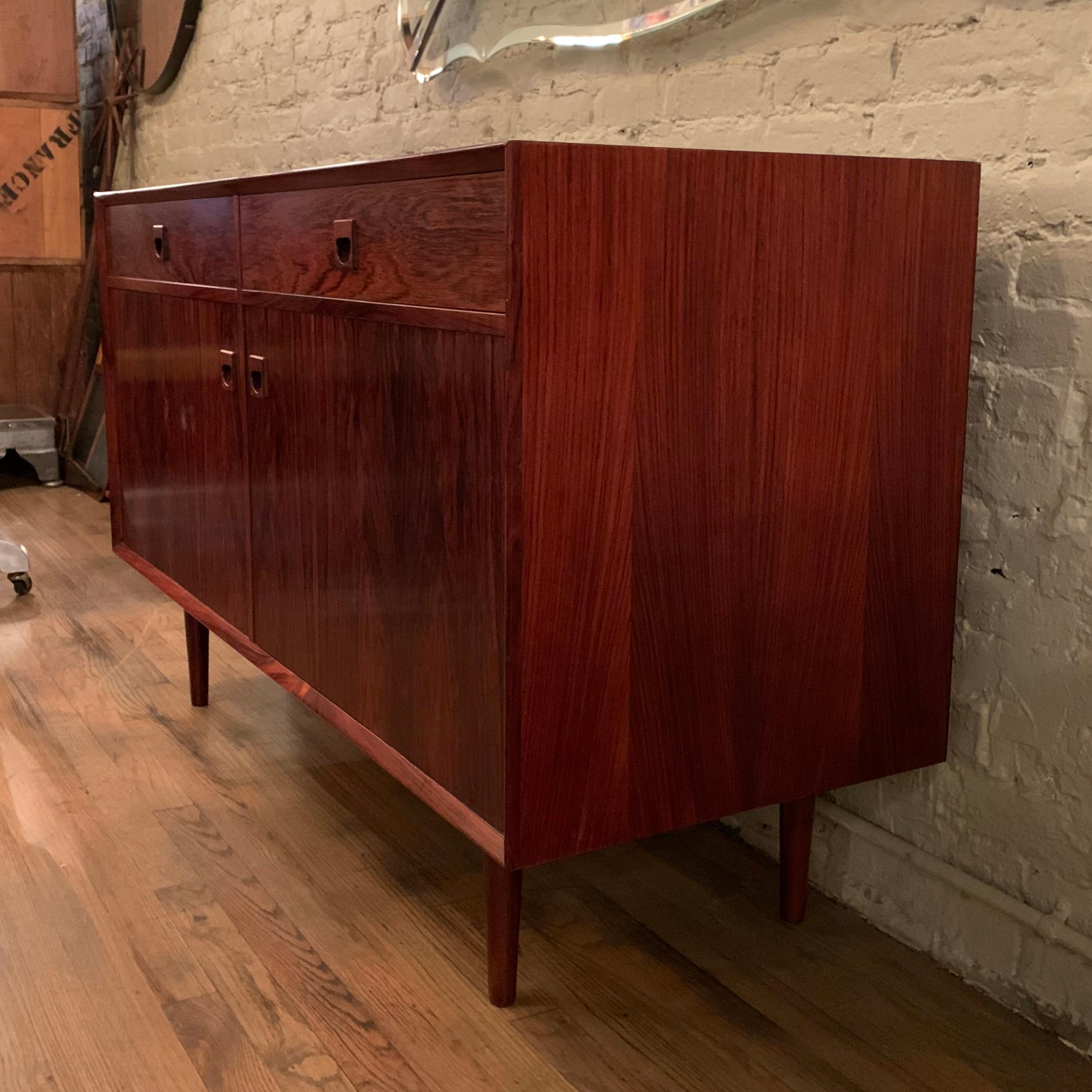20th Century Danish Modern Rosewood Sideboard Credenza by E. Brouer for Brouer Møbelfabrik