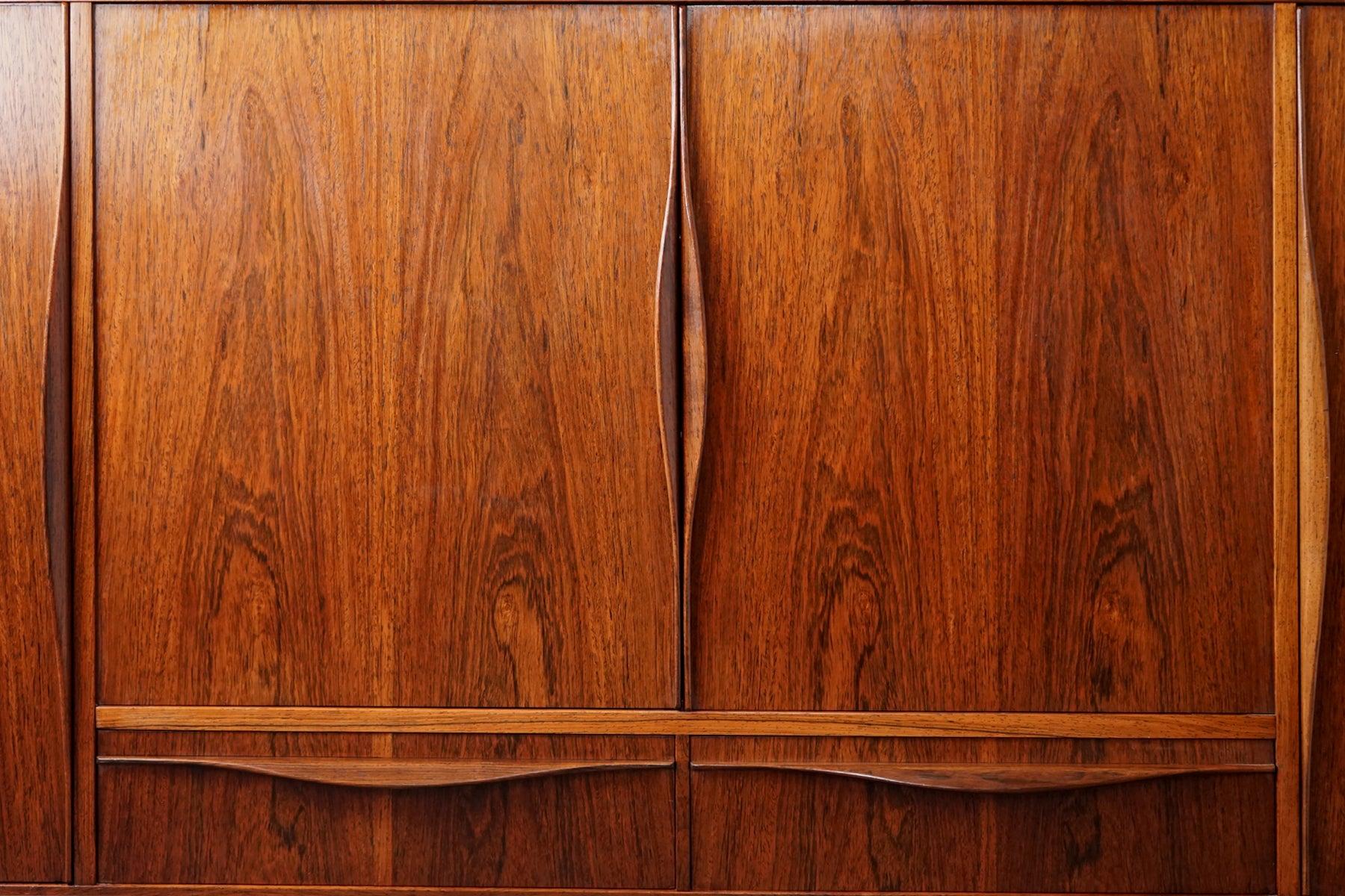 Mid-20th Century Danish Modern Rosewood Sideboard Credenza by LYBY Mobler