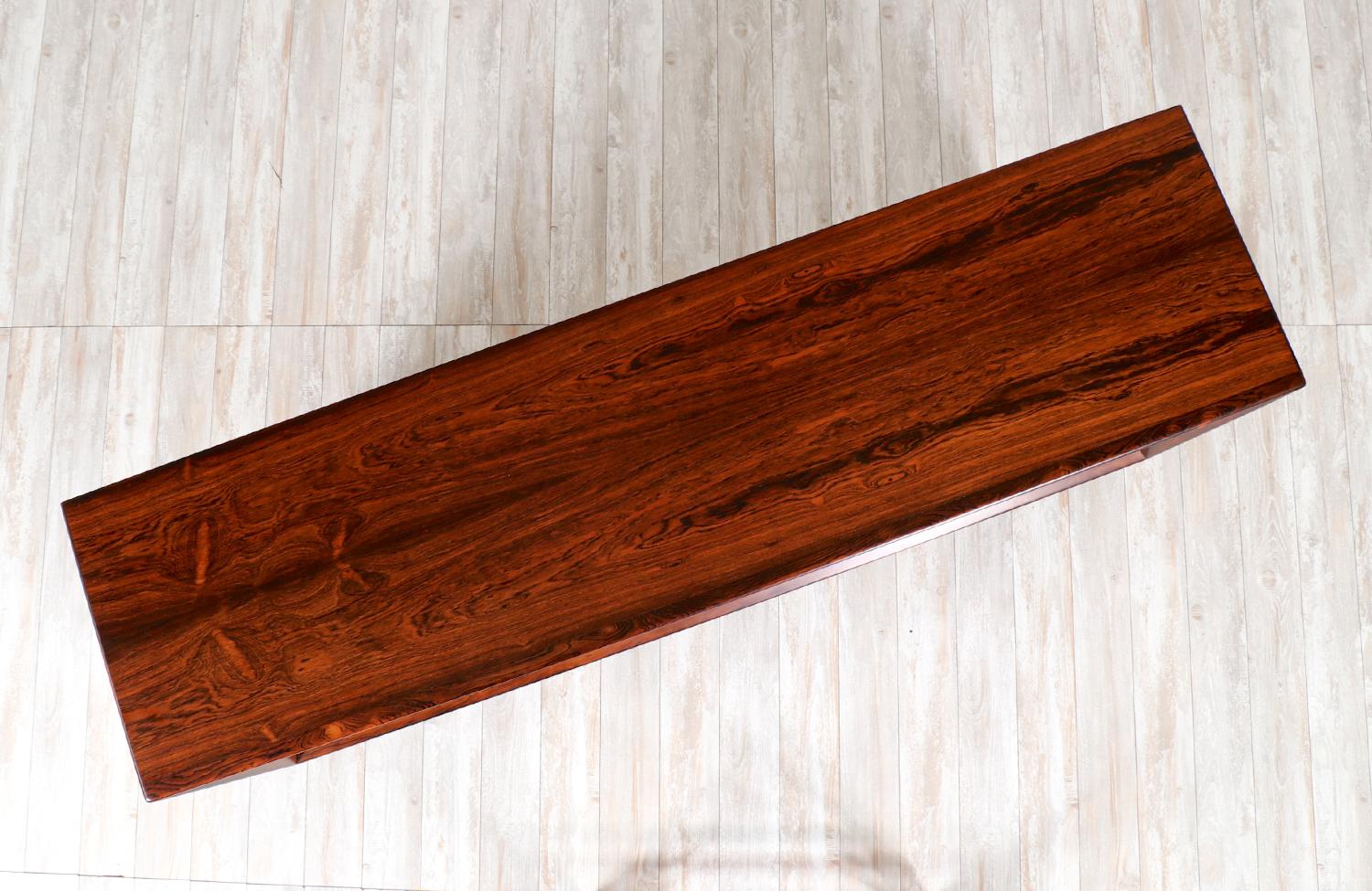 Danish Modern Rosewood Sideboard Credenza 6