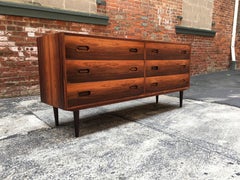 Danish Modern Rosewood Six-Drawer Dresser