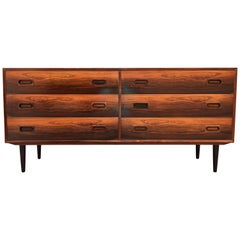 Danish Modern Rosewood Six-Drawer Dresser