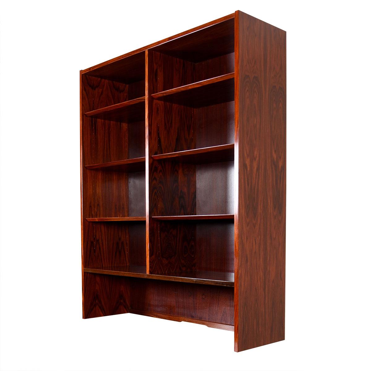 Danish Modern Rosewood Stand Alone or Stackable Display Cabinet/ Bookcase Top In Good Condition For Sale In Kensington, MD