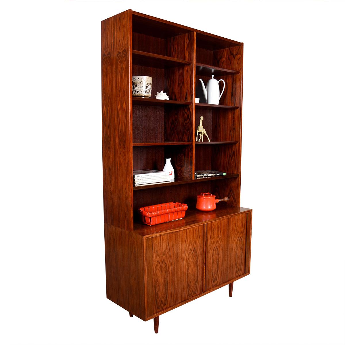 20th Century Danish Modern Rosewood Stand Alone or Stackable Display Cabinet/ Bookcase Top For Sale