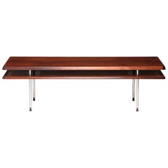 Danish Modern Rosewood Table / Bench by Johan Hagen
