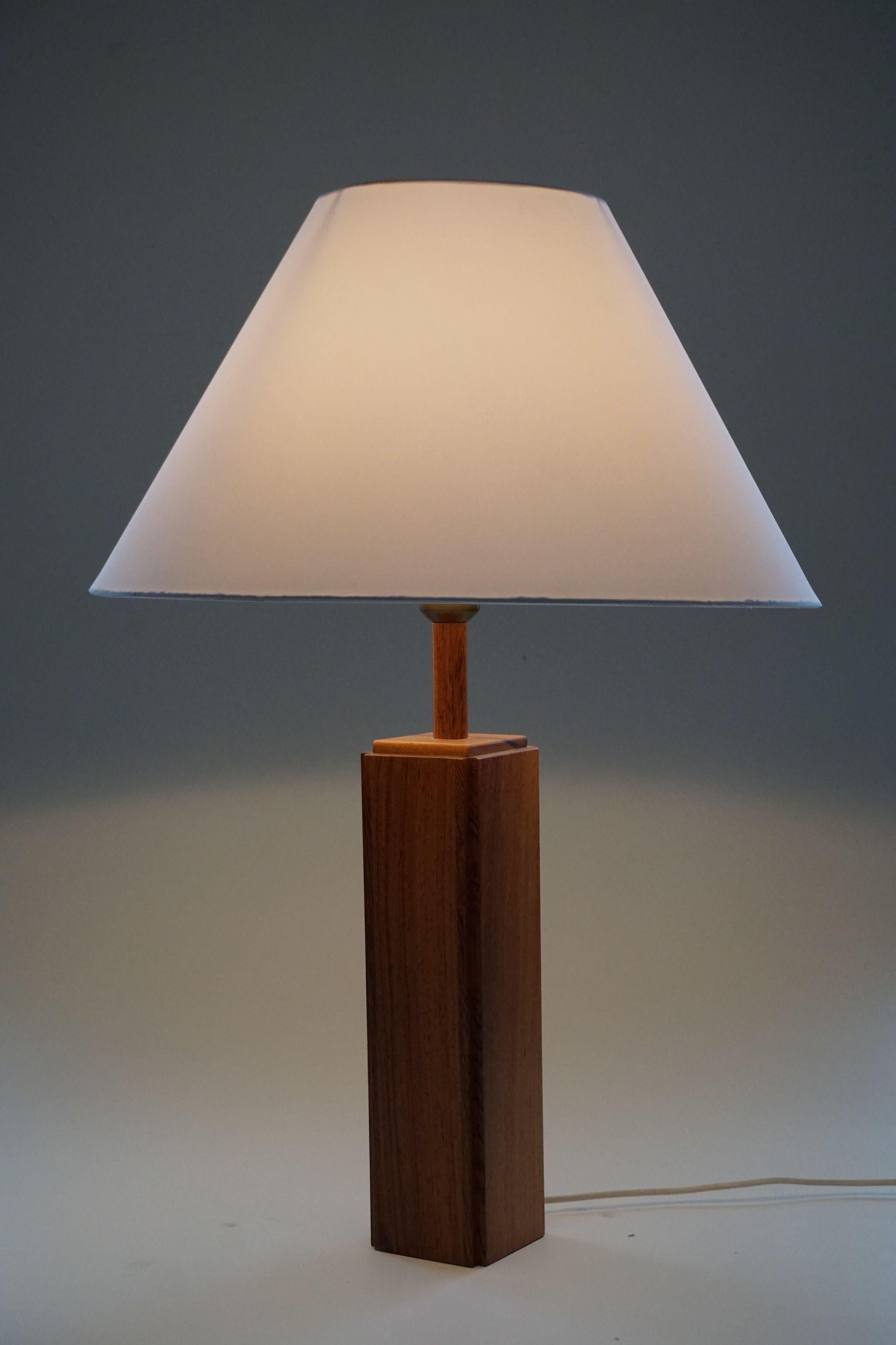 Danish Modern Rosewood Table Lamp, 1960s For Sale 1