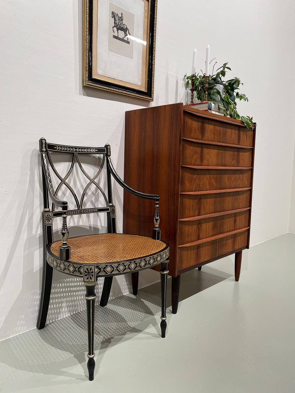 Danish Modern Rosewood Tallboy Dresser, 1960s. 11