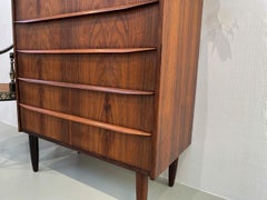 Danish Modern Rosewood Tallboy Dresser, 1960s.